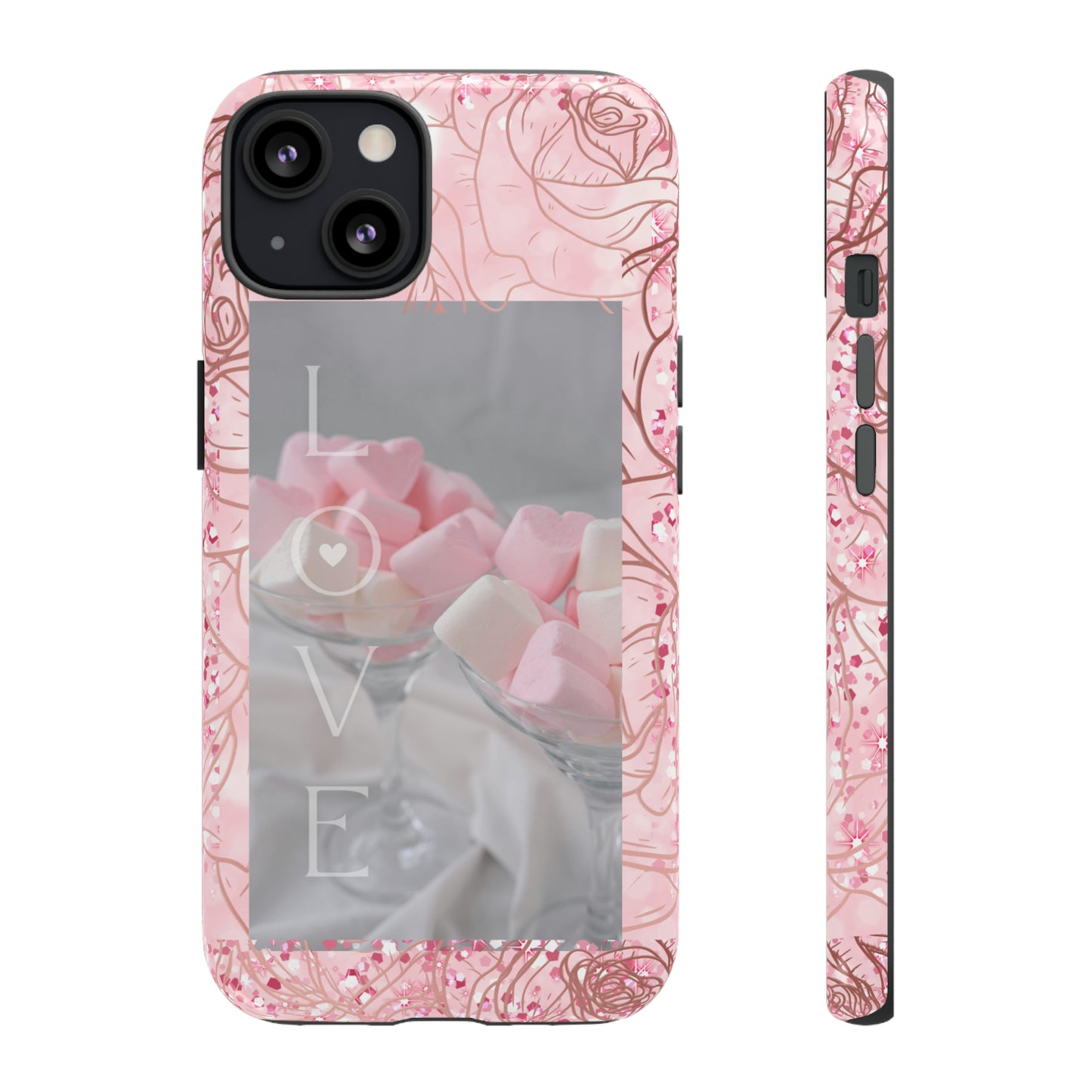 Pink Candy Love: 46-Tough Case iPhone series 15 14 13 12 11 X XR XS 8: Google series 7 6 5: Samsung series S23 S22 S21 S20 S10