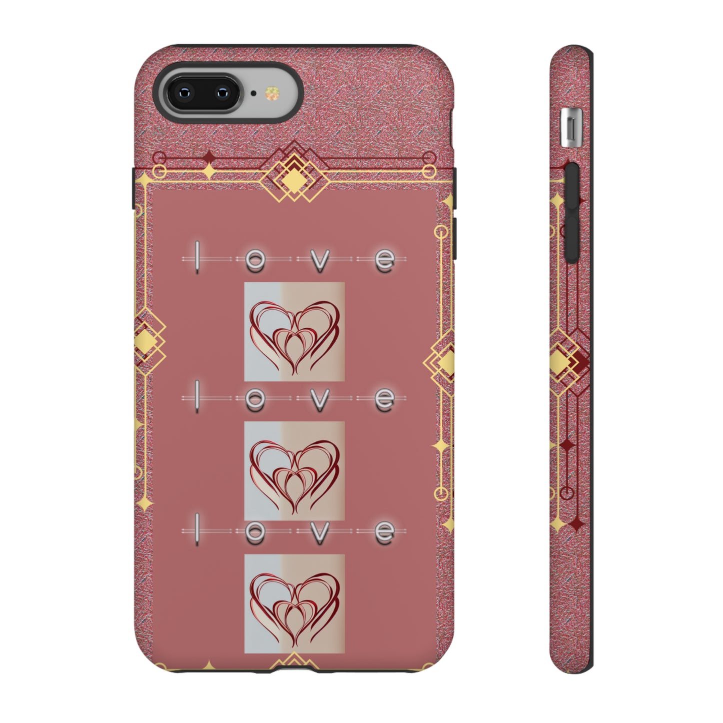 Three Hearts Love: 46-Tough Case iPhone series 15 14 13 12 11 X XR XS 8: Google series 7 6 5: Samsung series S23 S22 S21 S20 S10