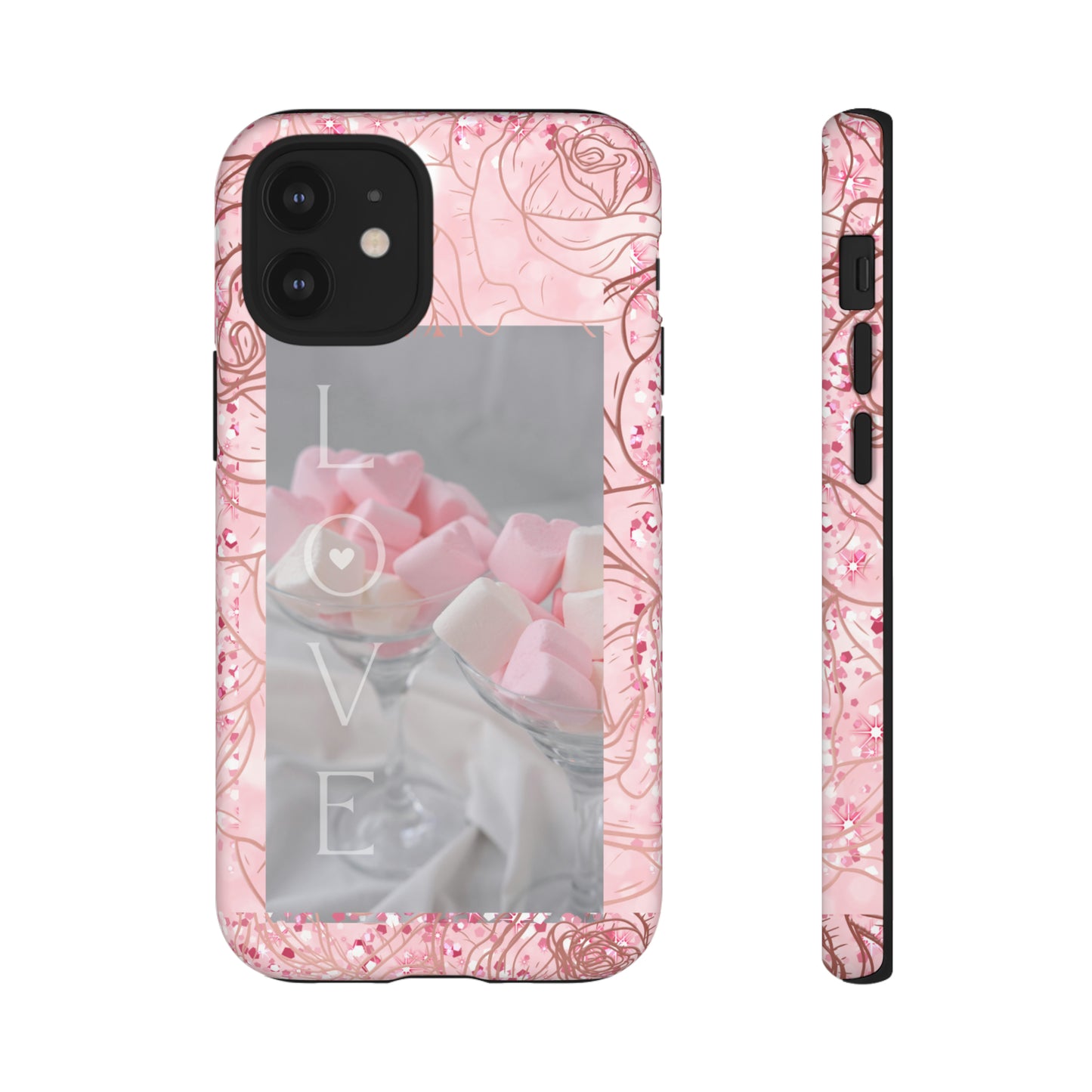 Pink Candy Love: 46-Tough Case iPhone series 15 14 13 12 11 X XR XS 8: Google series 7 6 5: Samsung series S23 S22 S21 S20 S10