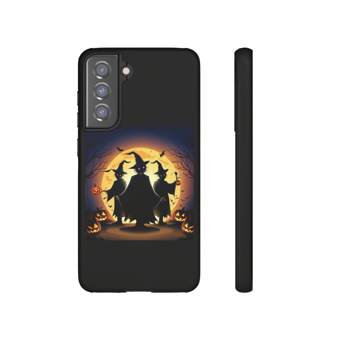 Trick or Treat with black background: 46-Tough Case iPhone series 15 14 13 12 11 X XR XS 8: Google series 7 6 5: Samsung series S23 S22 S21 S20 S10