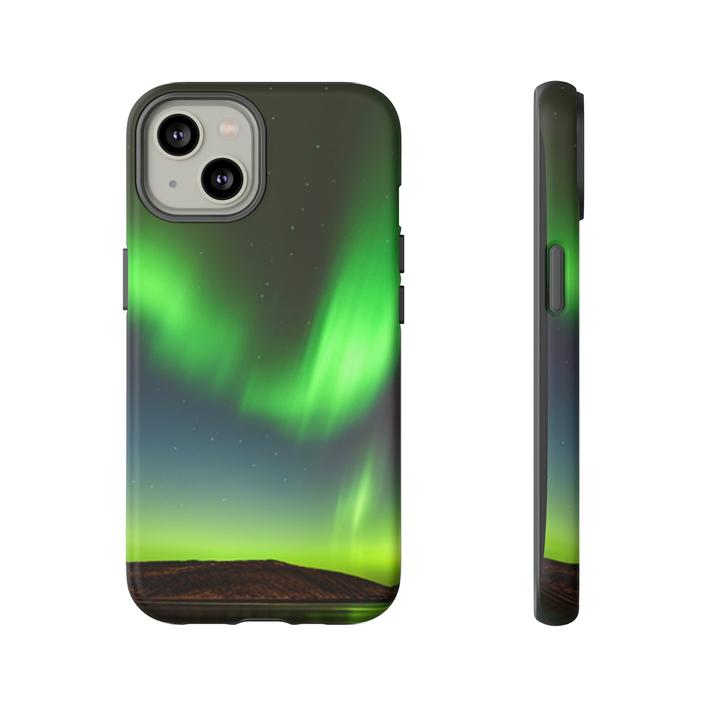 Northern Lights with a black background: 46-Tough Case iPhone series 15 14 13 12 11 X XR XS 8: Google series 7 6 5: Samsung series S23 S22 S21 S20 S10