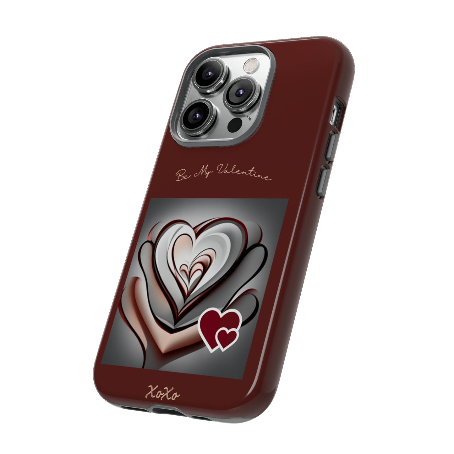 Valentine Triple Heart: 46-Tough Case iPhone series 15 14 13 12 11 X XR XS 8: Google series 7 6 5: Samsung series S23 S22 S21 S20 S10