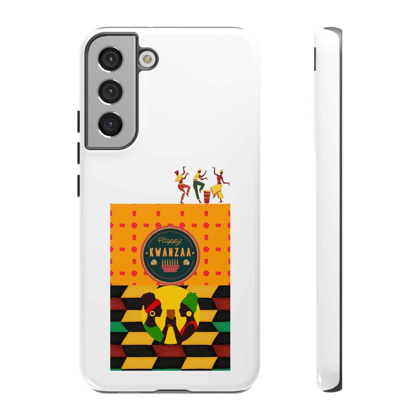 HAPPY KWANZA: 46-Tough Case iPhone series 15 14 13 12 11 X XR XS 8: Google series 7 6 5: Samsung series S23 S22 S21 S20 S10