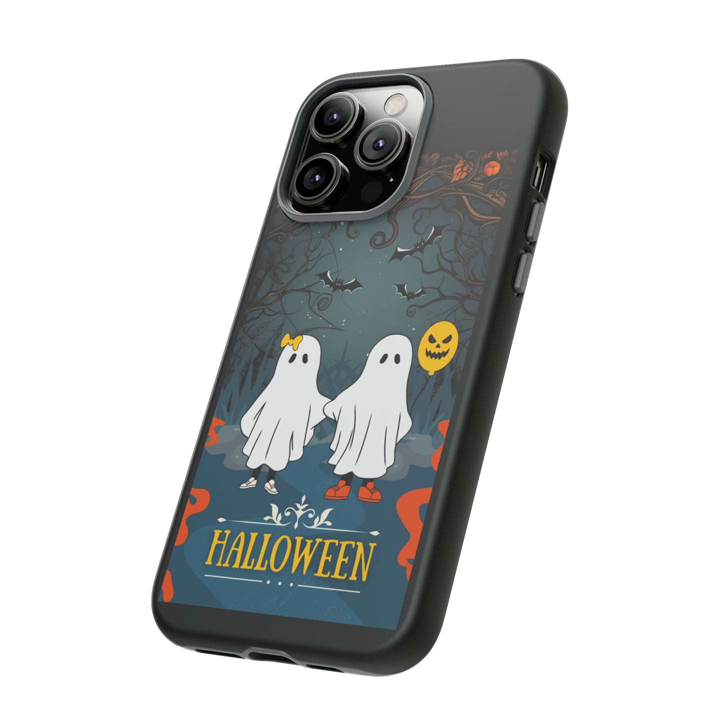 Ghosty with Black background: 46-Tough Case iPhone series 15 14 13 12 11 X XR XS 8: Google series 7 6 5: Samsung series S23 S22 S21 S20 S10