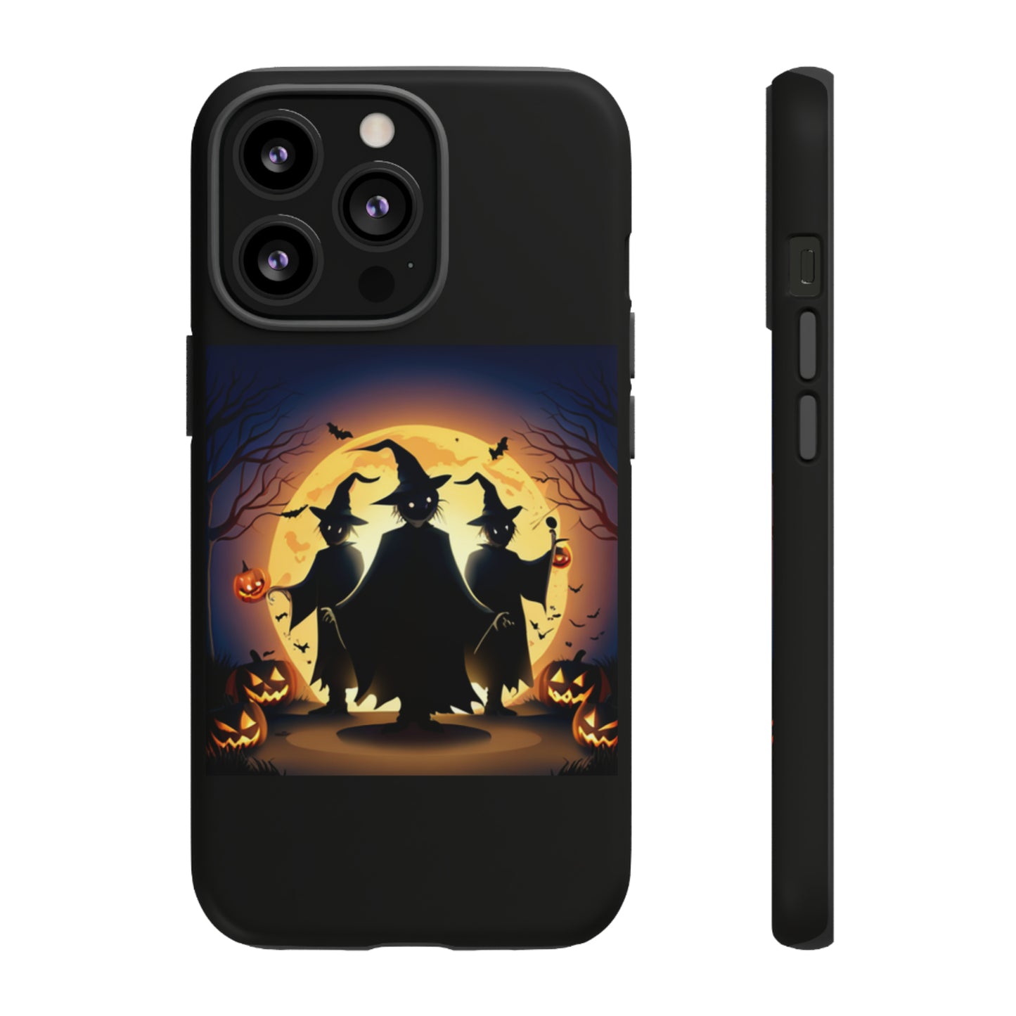 Trick or Treat with black background: 46-Tough Case iPhone series 15 14 13 12 11 X XR XS 8: Google series 7 6 5: Samsung series S23 S22 S21 S20 S10