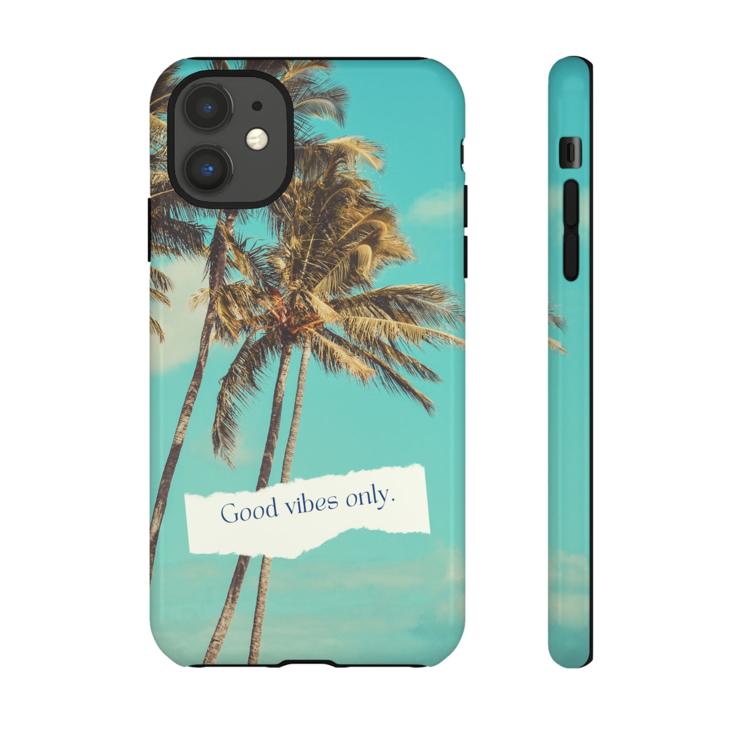 Palm Blue with Turquoise background : 46-Tough Case iPhone series 15 14 13 12 11 X XR XS 8: Google series 7 6 5: Samsung series S23 S22 S21 S20 S10