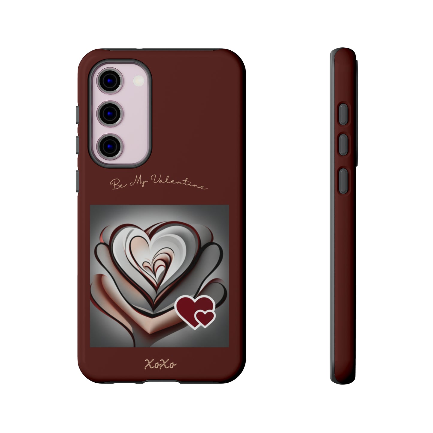 Valentine Triple Heart: 46-Tough Case iPhone series 15 14 13 12 11 X XR XS 8: Google series 7 6 5: Samsung series S23 S22 S21 S20 S10