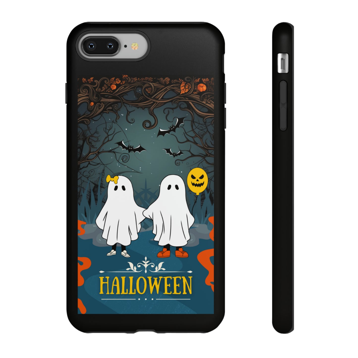 Ghosty with Black background: 46-Tough Case iPhone series 15 14 13 12 11 X XR XS 8: Google series 7 6 5: Samsung series S23 S22 S21 S20 S10