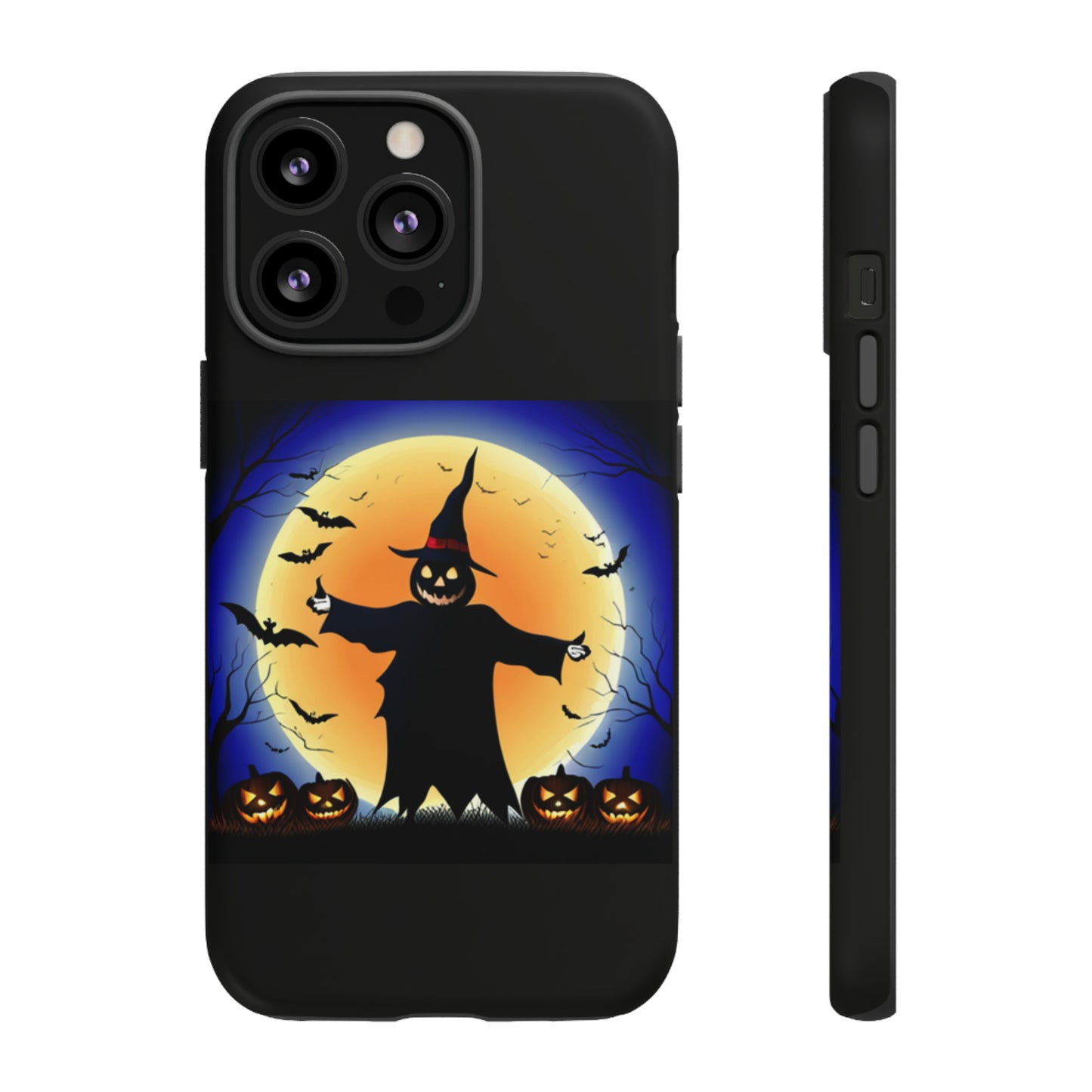 Scary Halloween with Black background: 46-Tough Case iPhone series 15 14 13 12 11 X XR XS 8: Google series 7 6 5: Samsung series S23 S22 S21 S20 S10Tough Cases