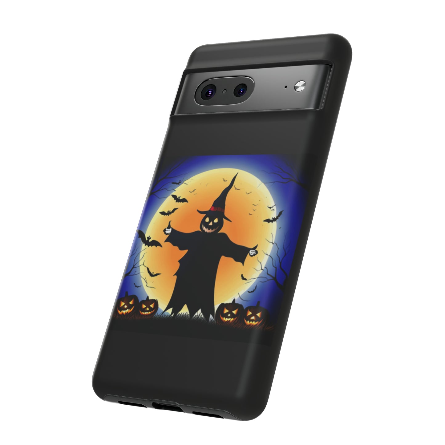 Scary Halloween with Black background: 46-Tough Case iPhone series 15 14 13 12 11 X XR XS 8: Google series 7 6 5: Samsung series S23 S22 S21 S20 S10Tough Cases