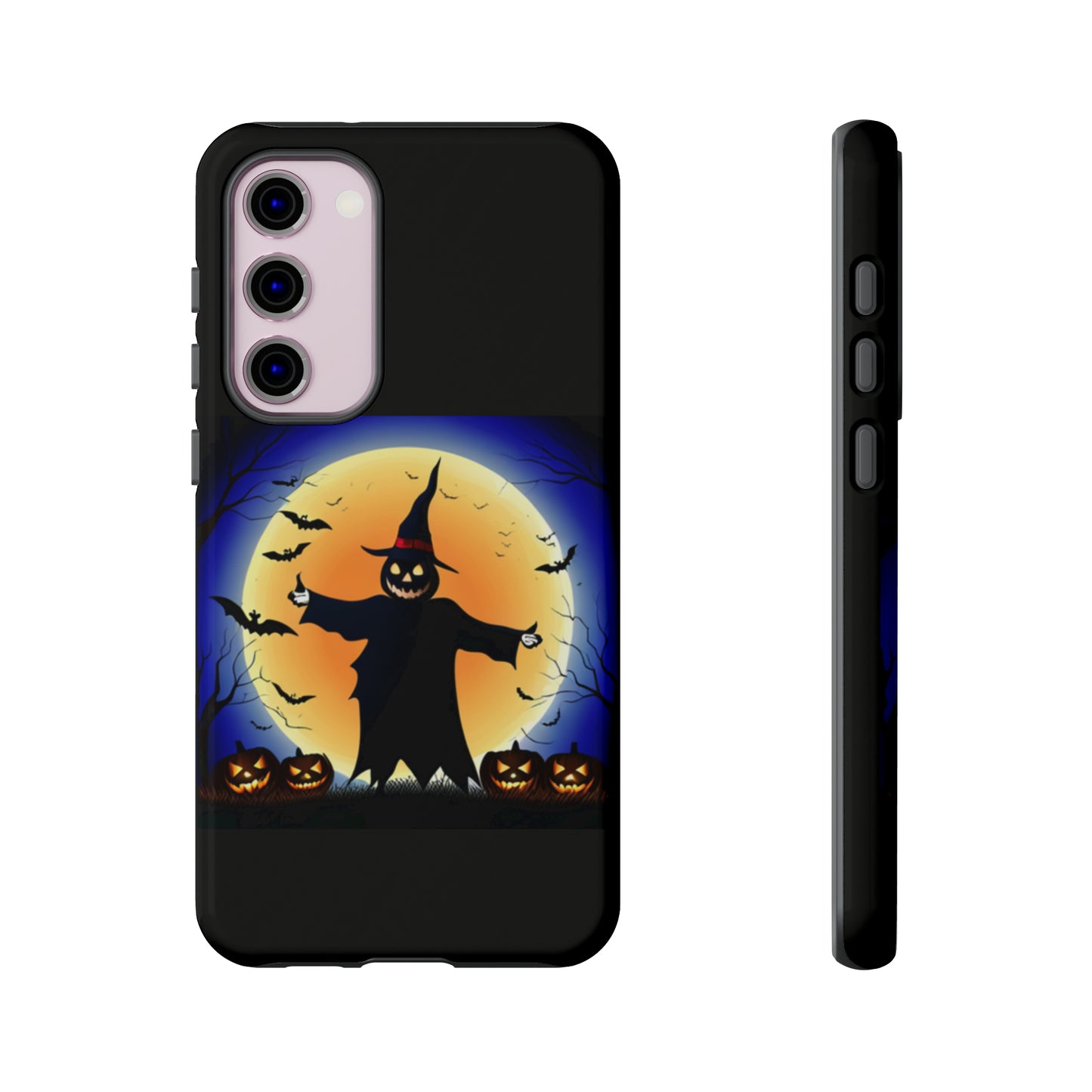 Scary Halloween with Black background: 46-Tough Case iPhone series 15 14 13 12 11 X XR XS 8: Google series 7 6 5: Samsung series S23 S22 S21 S20 S10Tough Cases