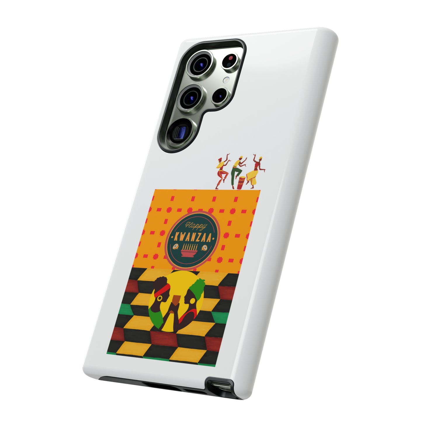 HAPPY KWANZA: 46-Tough Case iPhone series 15 14 13 12 11 X XR XS 8: Google series 7 6 5: Samsung series S23 S22 S21 S20 S10