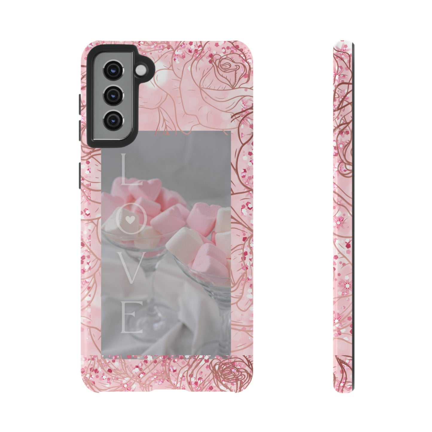 Pink Candy Love: 46-Tough Case iPhone series 15 14 13 12 11 X XR XS 8: Google series 7 6 5: Samsung series S23 S22 S21 S20 S10