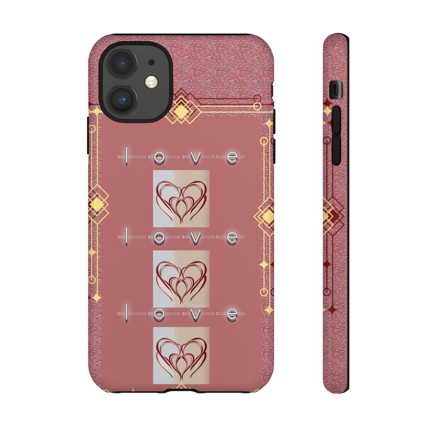 Three Hearts Love: 46-Tough Case iPhone series 15 14 13 12 11 X XR XS 8: Google series 7 6 5: Samsung series S23 S22 S21 S20 S10