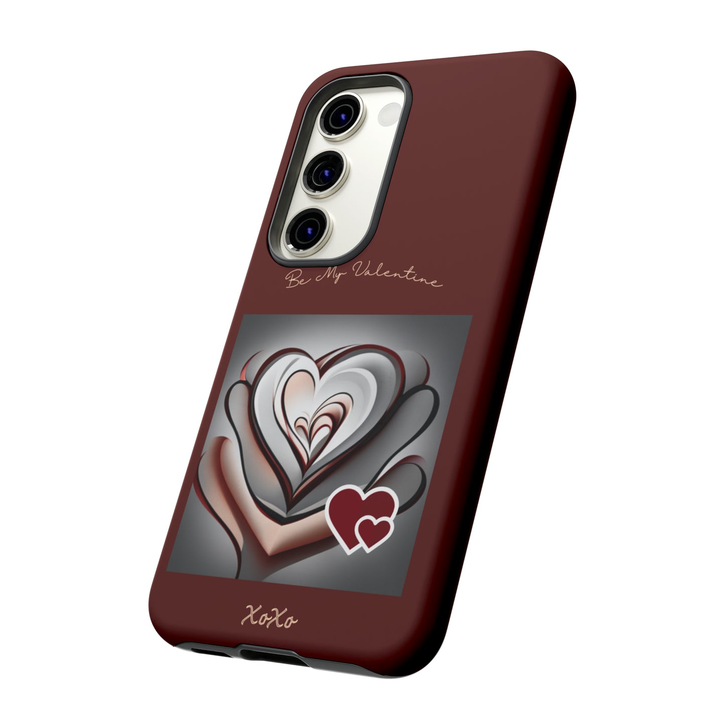 Valentine Triple Heart: 46-Tough Case iPhone series 15 14 13 12 11 X XR XS 8: Google series 7 6 5: Samsung series S23 S22 S21 S20 S10