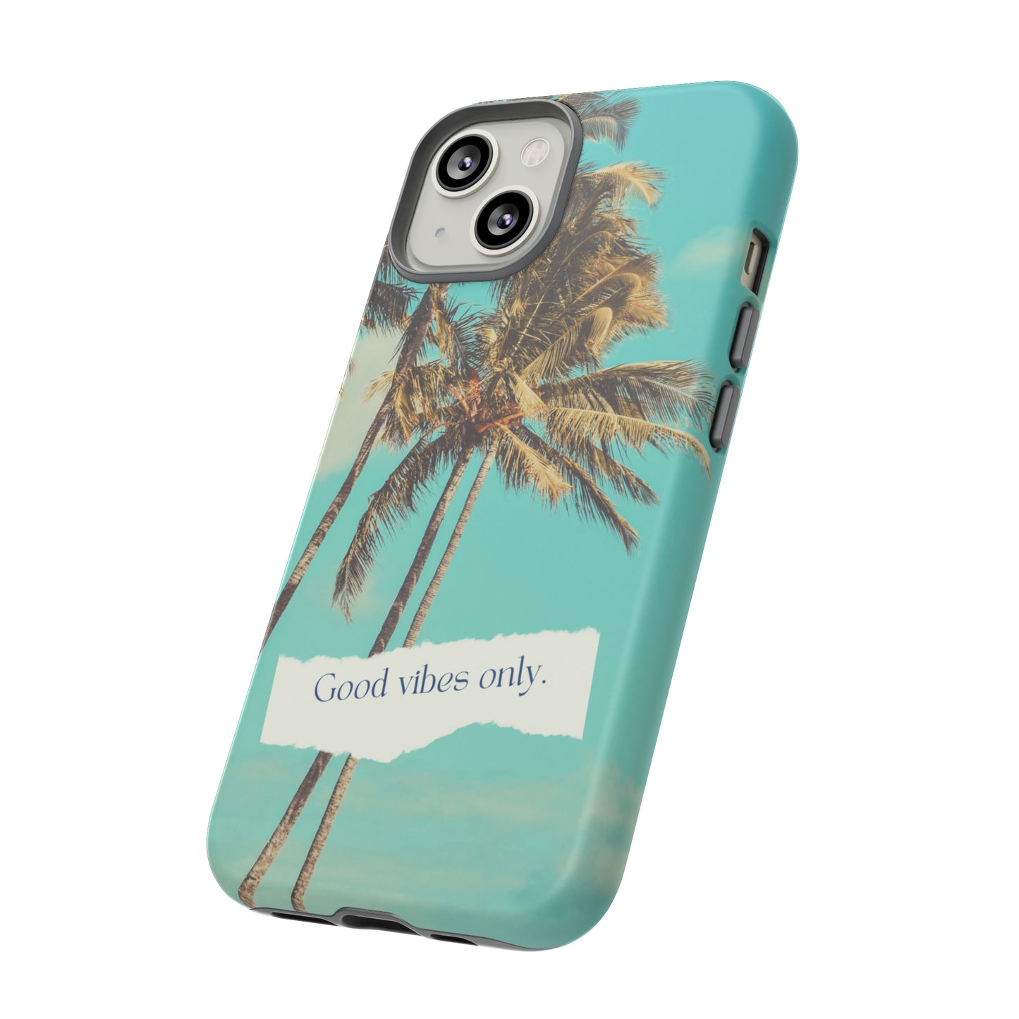 Palm Blue with Turquoise background : 46-Tough Case iPhone series 15 14 13 12 11 X XR XS 8: Google series 7 6 5: Samsung series S23 S22 S21 S20 S10