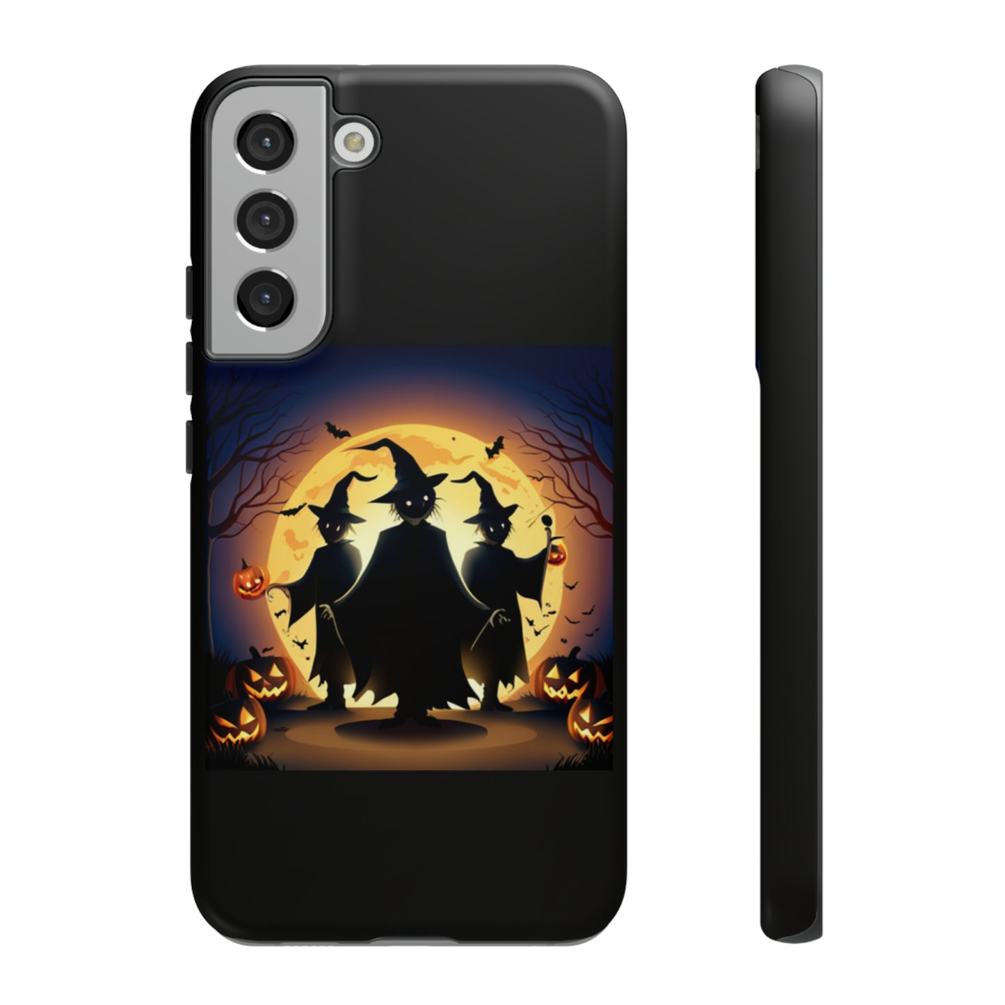 Trick or Treat with black background: 46-Tough Case iPhone series 15 14 13 12 11 X XR XS 8: Google series 7 6 5: Samsung series S23 S22 S21 S20 S10