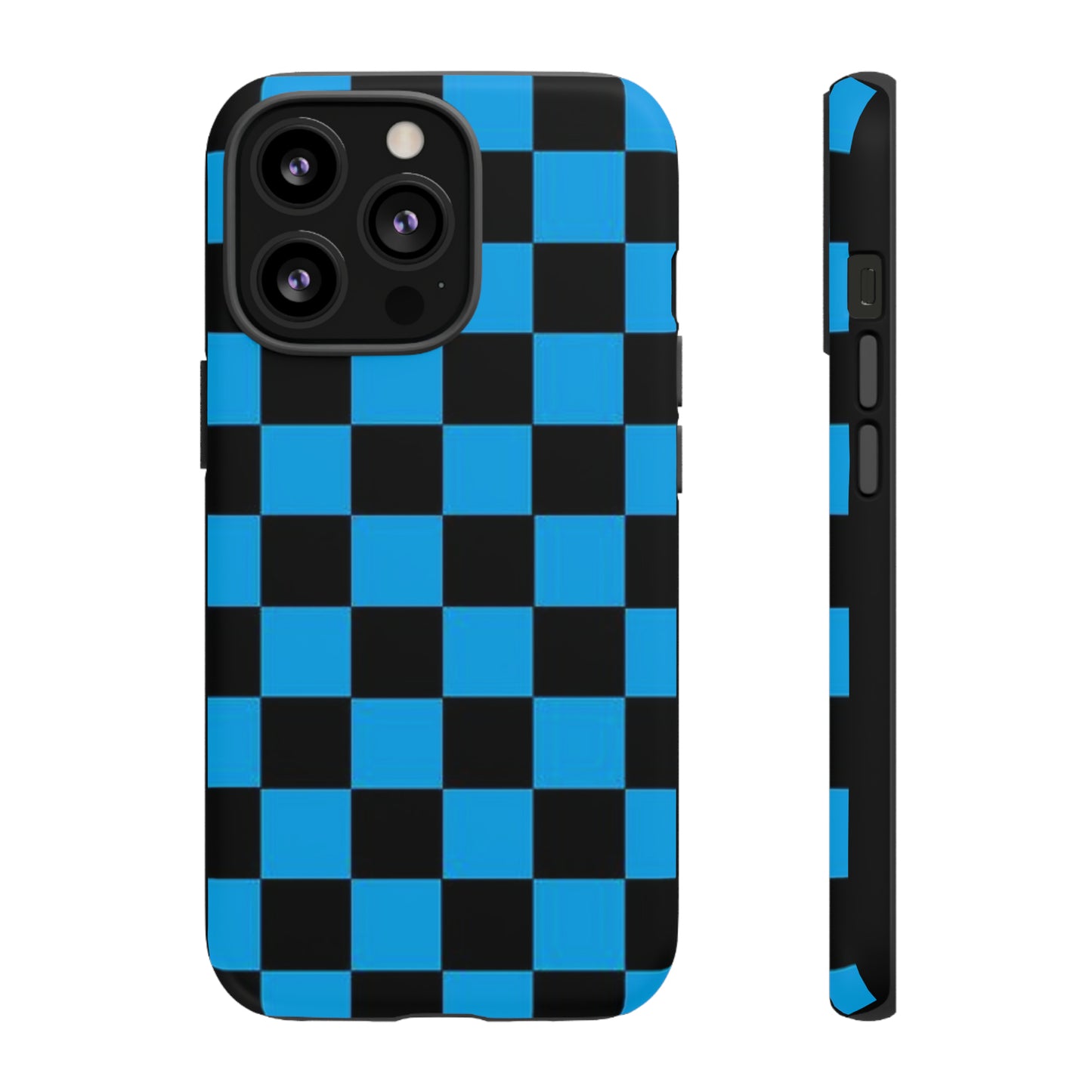 Blue and Black Checkers: 46-Tough Case iPhone series 15 14 13 12 11 X XR XS 8: Google series 7 6 5: Samsung series S23 S22 S21 S20 S10