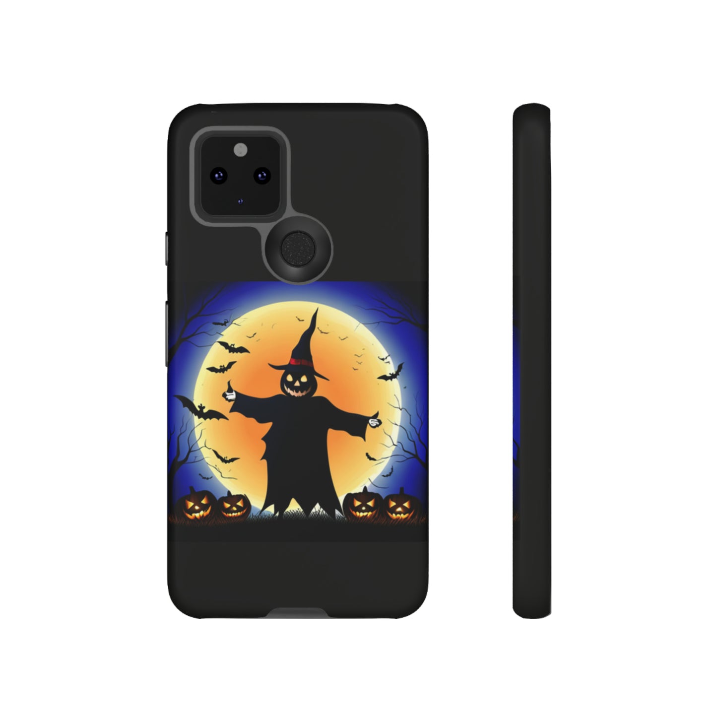 Scary Halloween with Black background: 46-Tough Case iPhone series 15 14 13 12 11 X XR XS 8: Google series 7 6 5: Samsung series S23 S22 S21 S20 S10Tough Cases