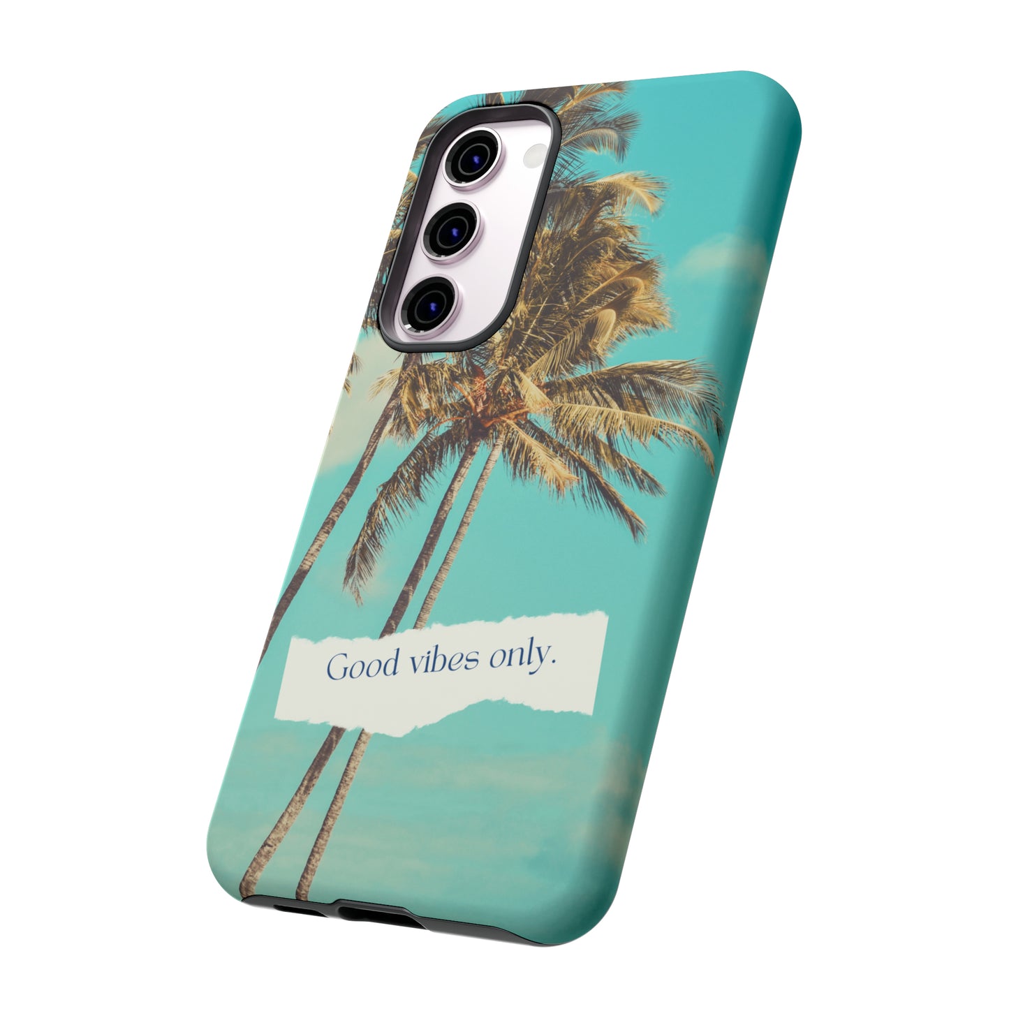 Palm Blue with Turquoise background : 46-Tough Case iPhone series 15 14 13 12 11 X XR XS 8: Google series 7 6 5: Samsung series S23 S22 S21 S20 S10