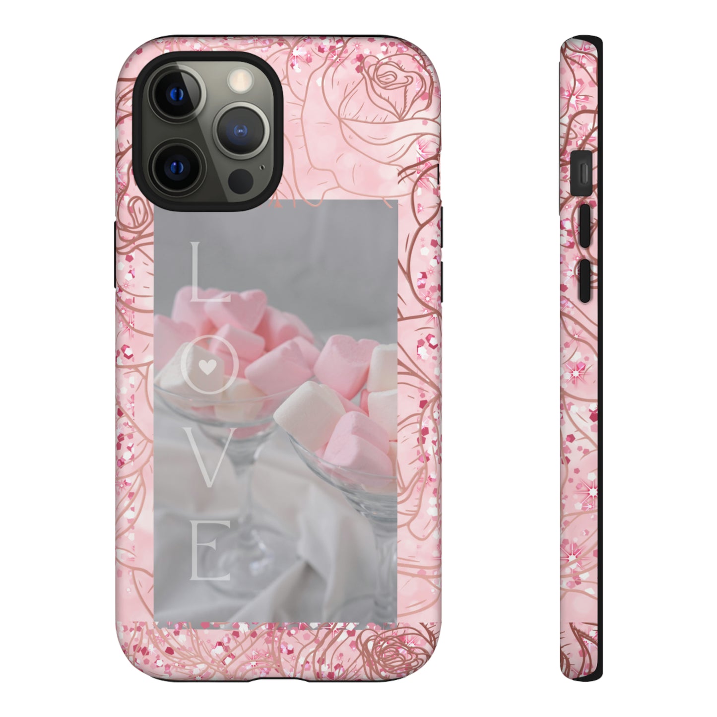 Pink Candy Love: 46-Tough Case iPhone series 15 14 13 12 11 X XR XS 8: Google series 7 6 5: Samsung series S23 S22 S21 S20 S10