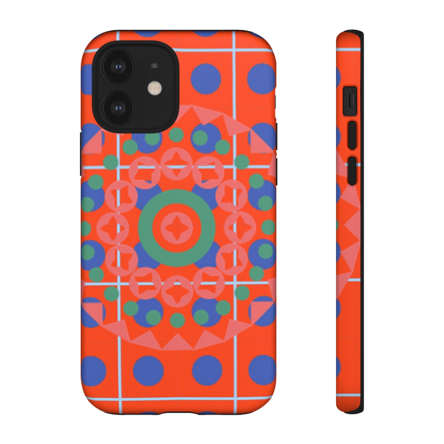 Orange Crush Camouflage with Black background: 46-Tough Case iPhone series 15 14 13 12 11 X XR XS 8: Google series 7 6 5: Samsung series S23 S22 S21 S20 S10