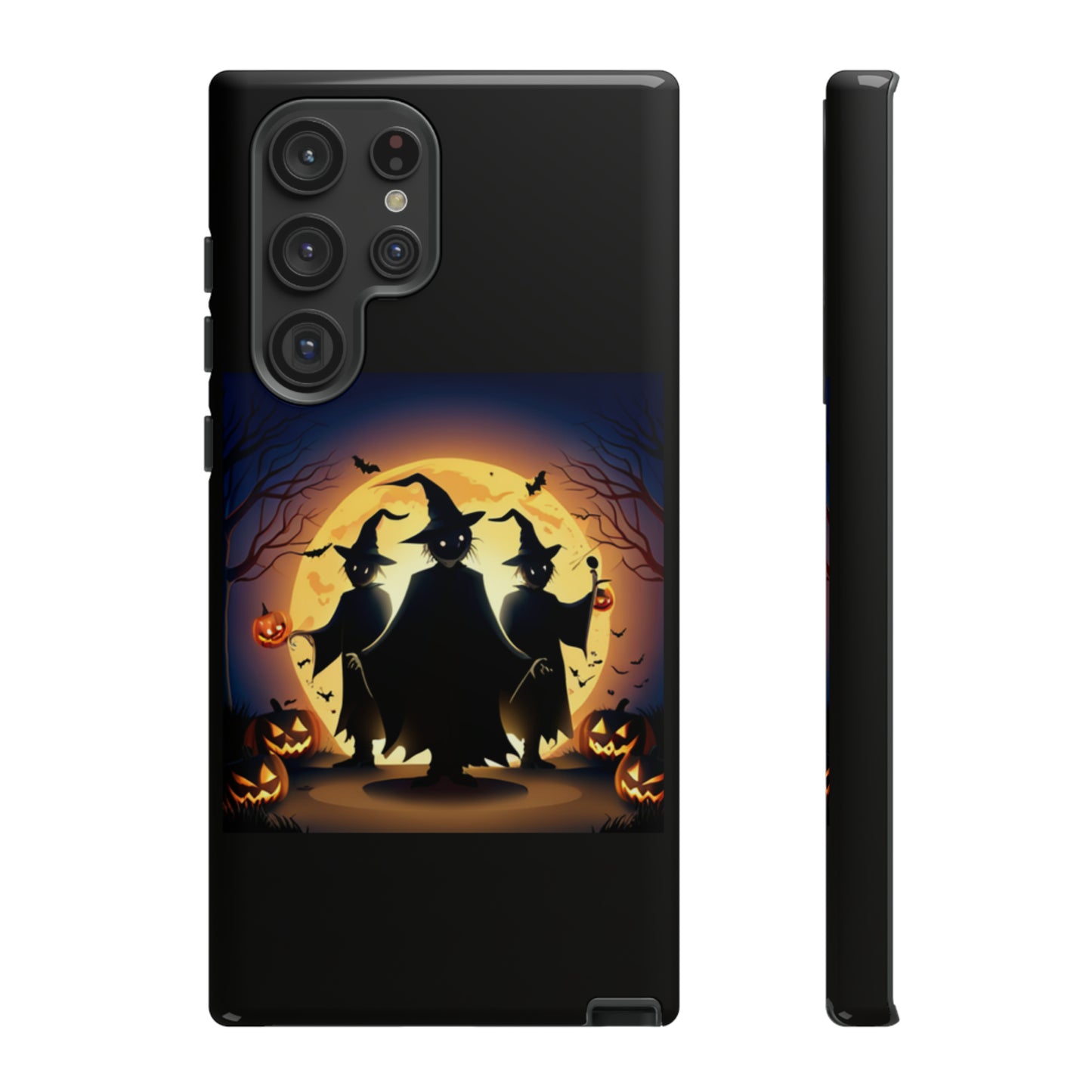 Trick or Treat with black background: 46-Tough Case iPhone series 15 14 13 12 11 X XR XS 8: Google series 7 6 5: Samsung series S23 S22 S21 S20 S10