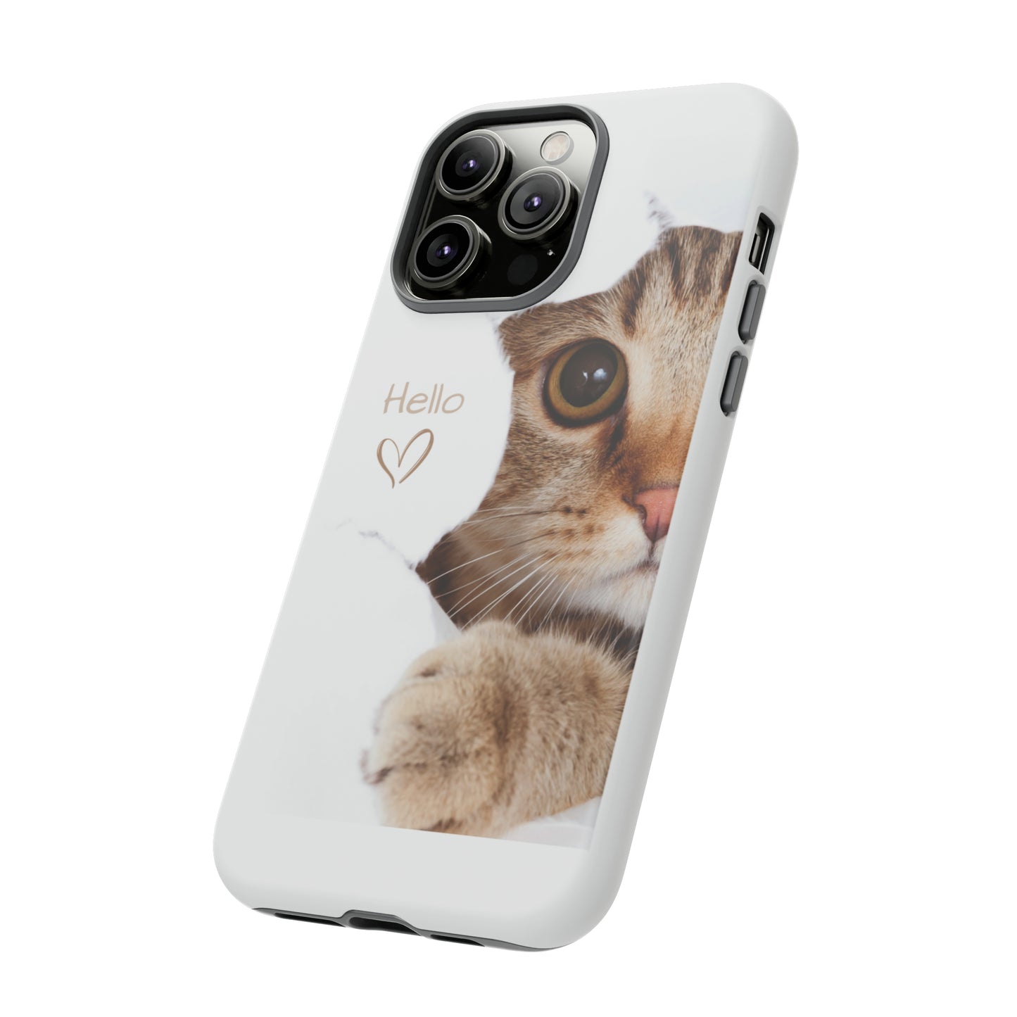 Hey Kitty with white background: 46-Tough Case iPhone series 15 14 13 12 11 X XR XS 8: Google series 7 6 5: Samsung series S23 S22 S21 S20 S10