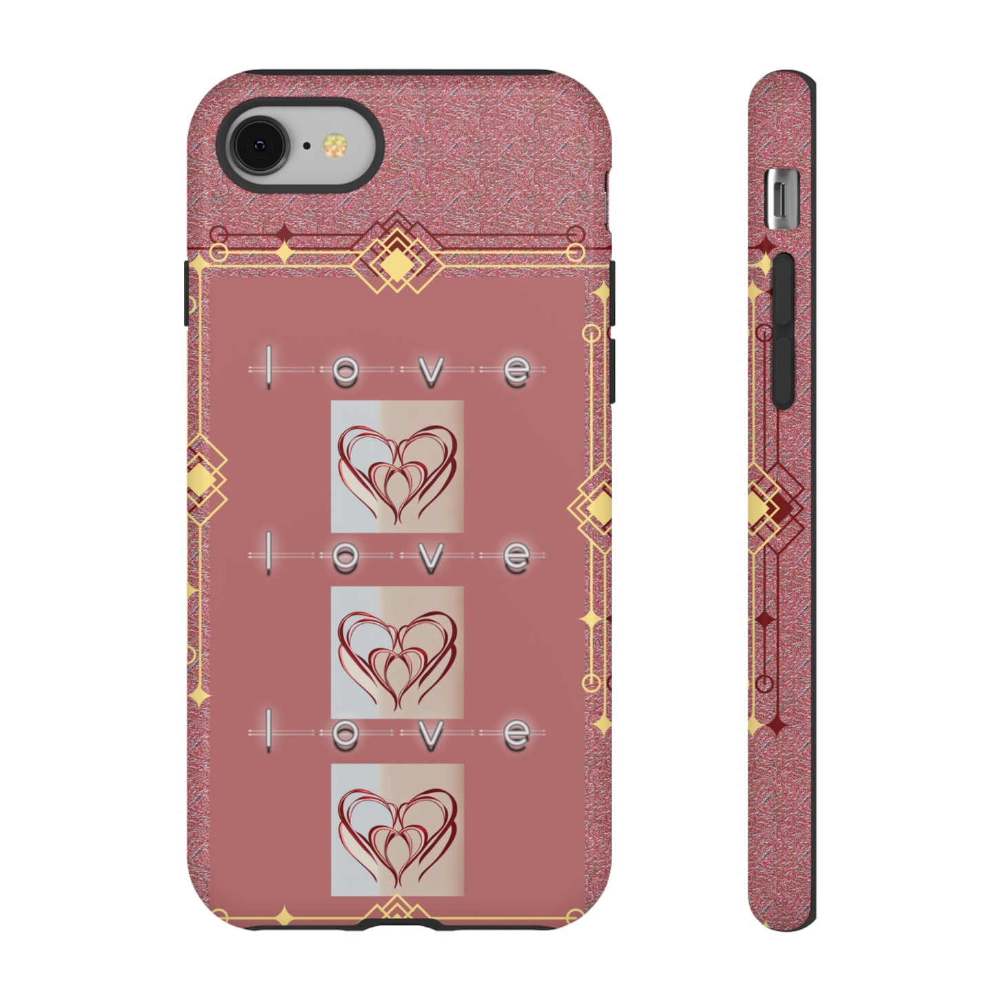 Three Hearts Love: 46-Tough Case iPhone series 15 14 13 12 11 X XR XS 8: Google series 7 6 5: Samsung series S23 S22 S21 S20 S10