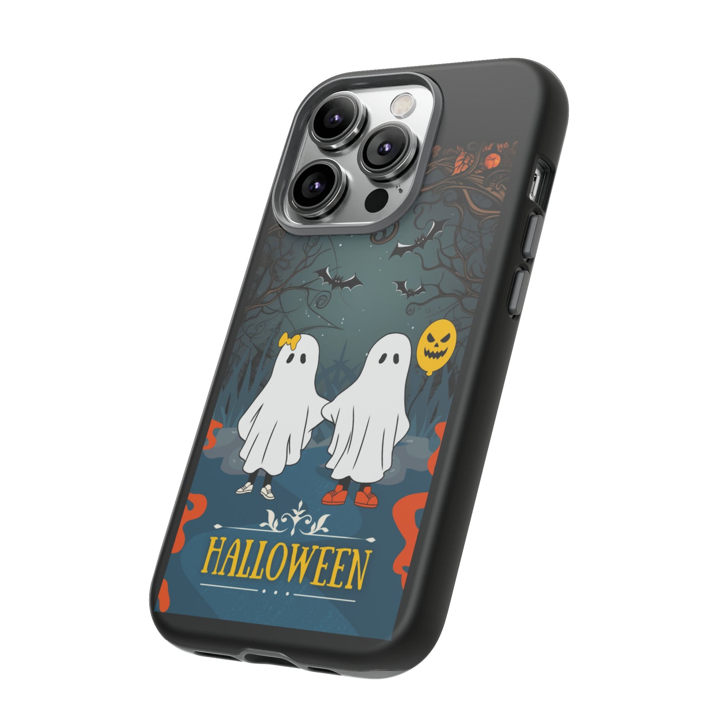 Ghosty with Black background: 46-Tough Case iPhone series 15 14 13 12 11 X XR XS 8: Google series 7 6 5: Samsung series S23 S22 S21 S20 S10