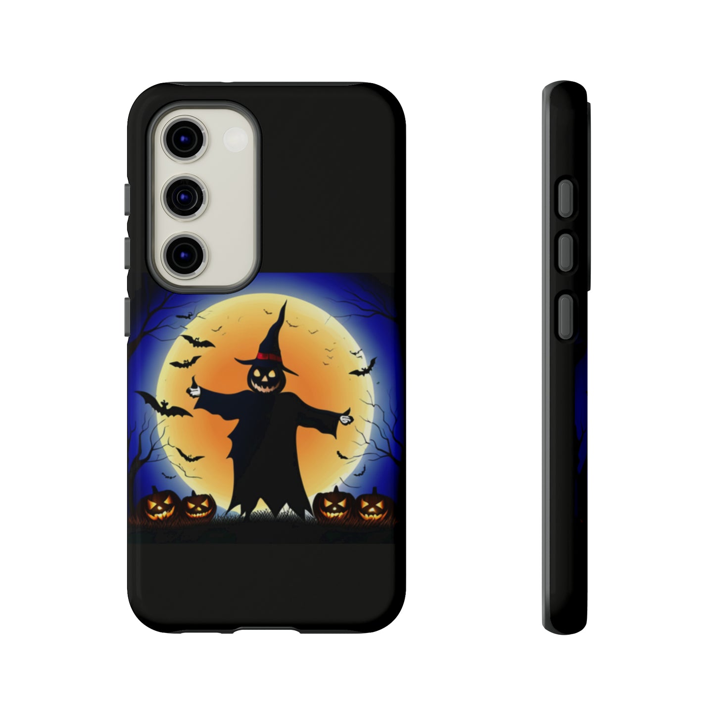 Scary Halloween with Black background: 46-Tough Case iPhone series 15 14 13 12 11 X XR XS 8: Google series 7 6 5: Samsung series S23 S22 S21 S20 S10Tough Cases