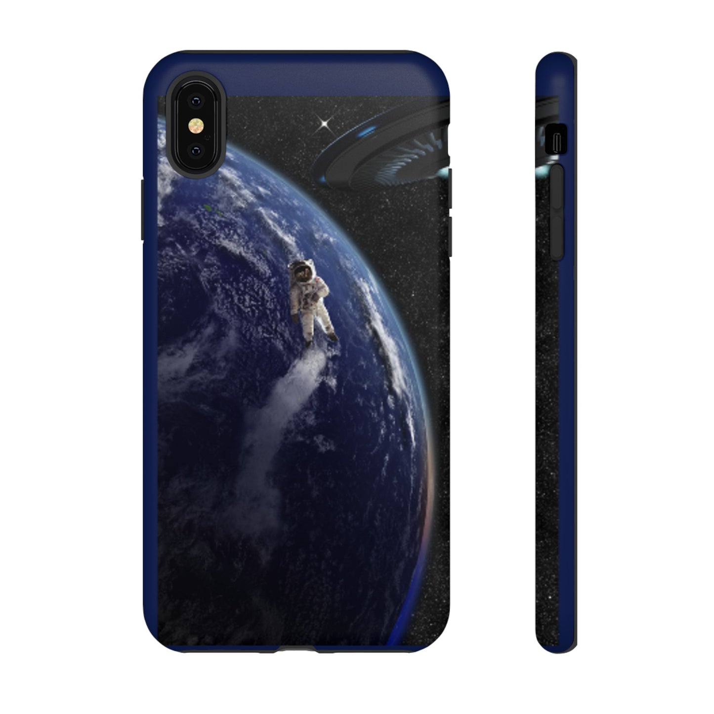 Man In Space with Dark Blue background: 46-Tough Case iPhone series 15 14 13 12 11 X XR XS 8: Google series 7 6 5: Samsung series S23 S22 S21 S20 S10s