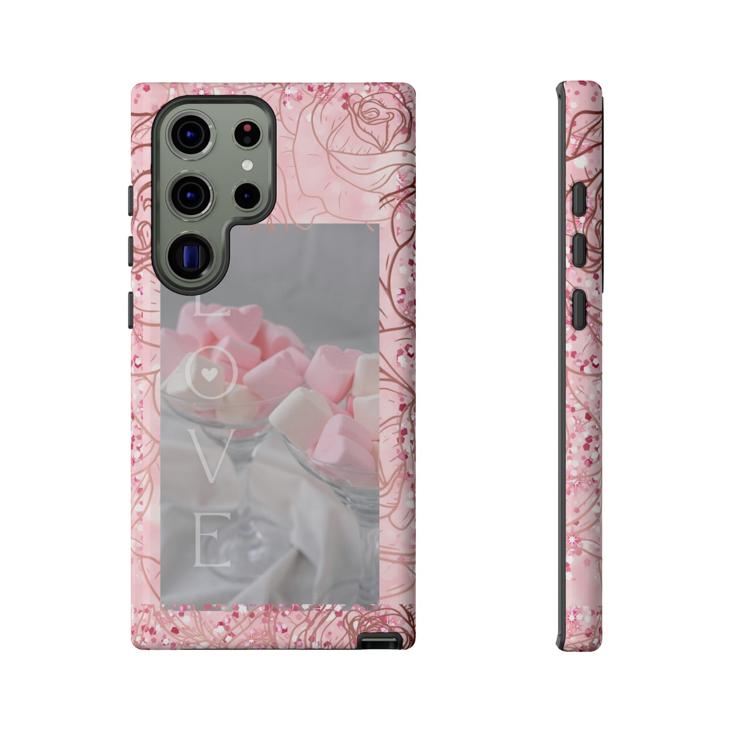 Pink Candy Love: 46-Tough Case iPhone series 15 14 13 12 11 X XR XS 8: Google series 7 6 5: Samsung series S23 S22 S21 S20 S10