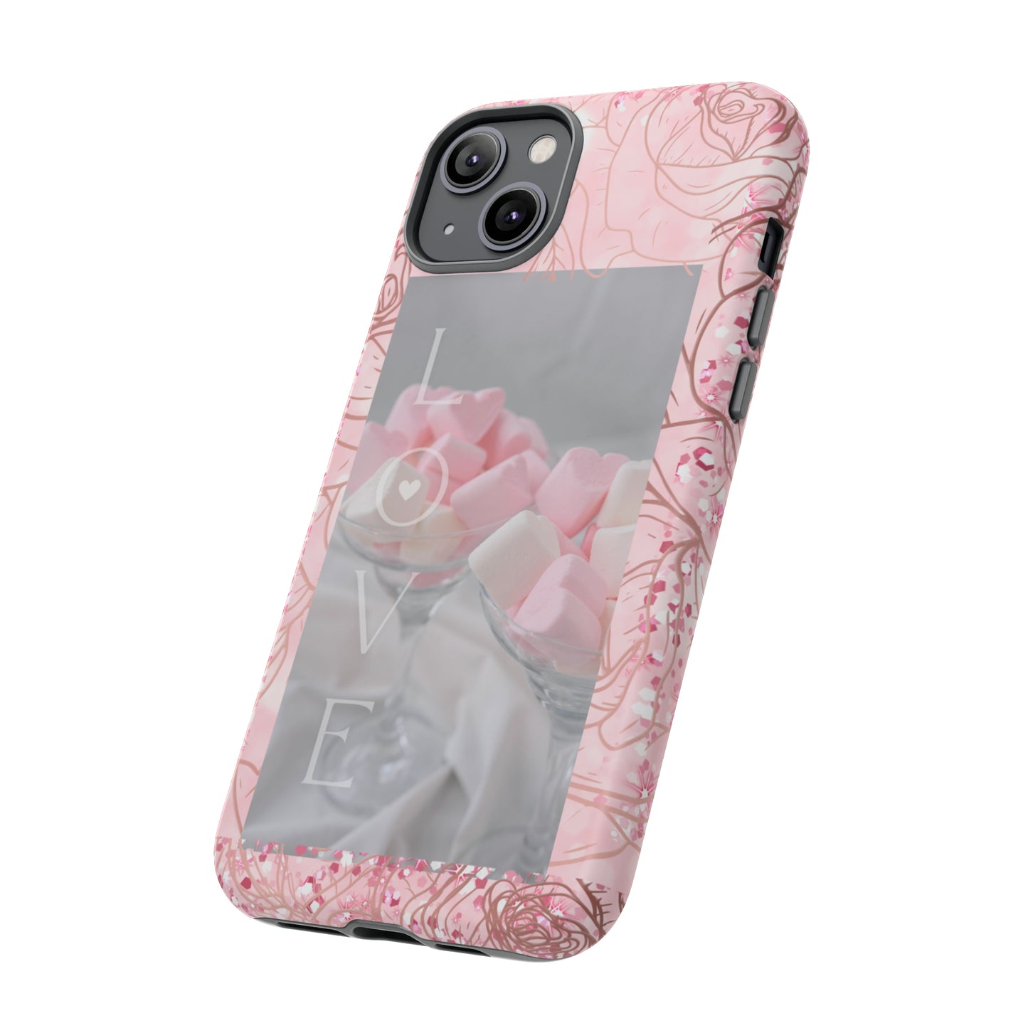 Pink Candy Love: 46-Tough Case iPhone series 15 14 13 12 11 X XR XS 8: Google series 7 6 5: Samsung series S23 S22 S21 S20 S10