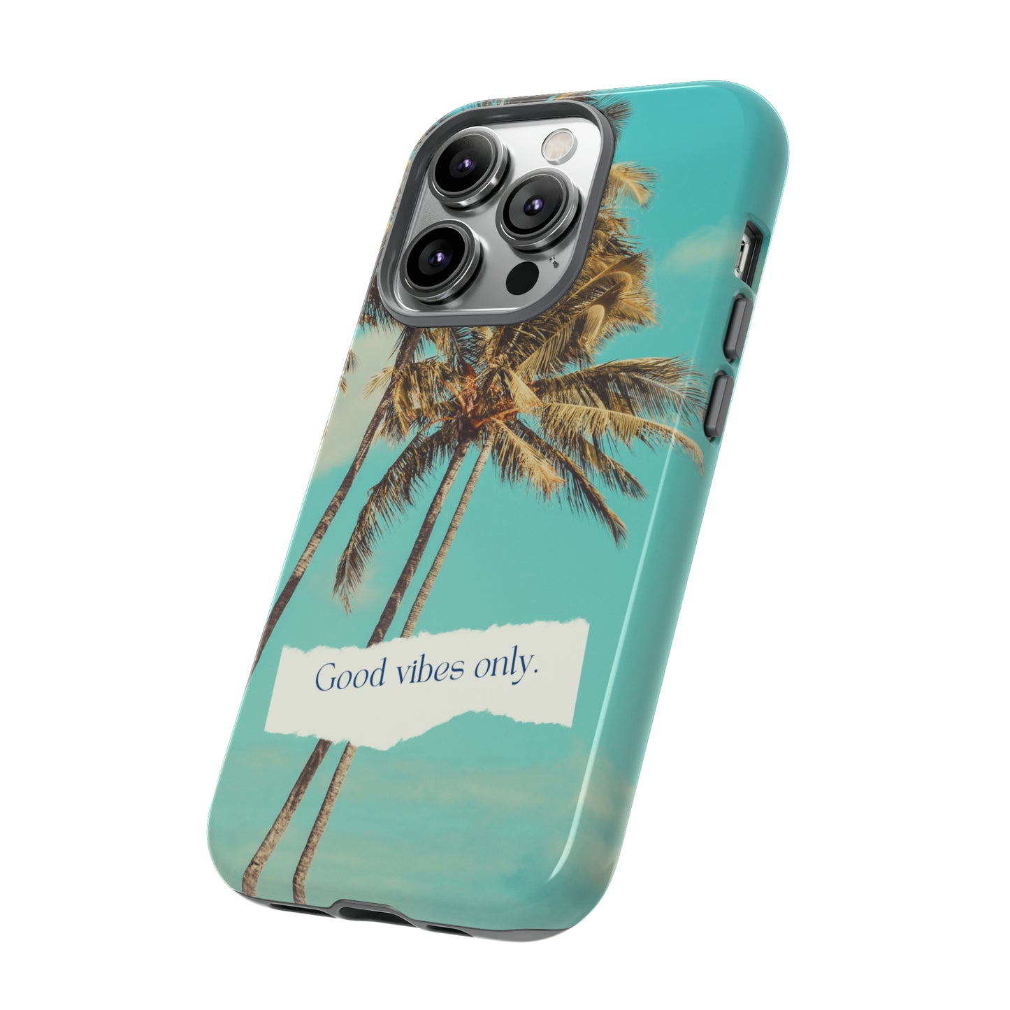 Palm Blue with Turquoise background : 46-Tough Case iPhone series 15 14 13 12 11 X XR XS 8: Google series 7 6 5: Samsung series S23 S22 S21 S20 S10