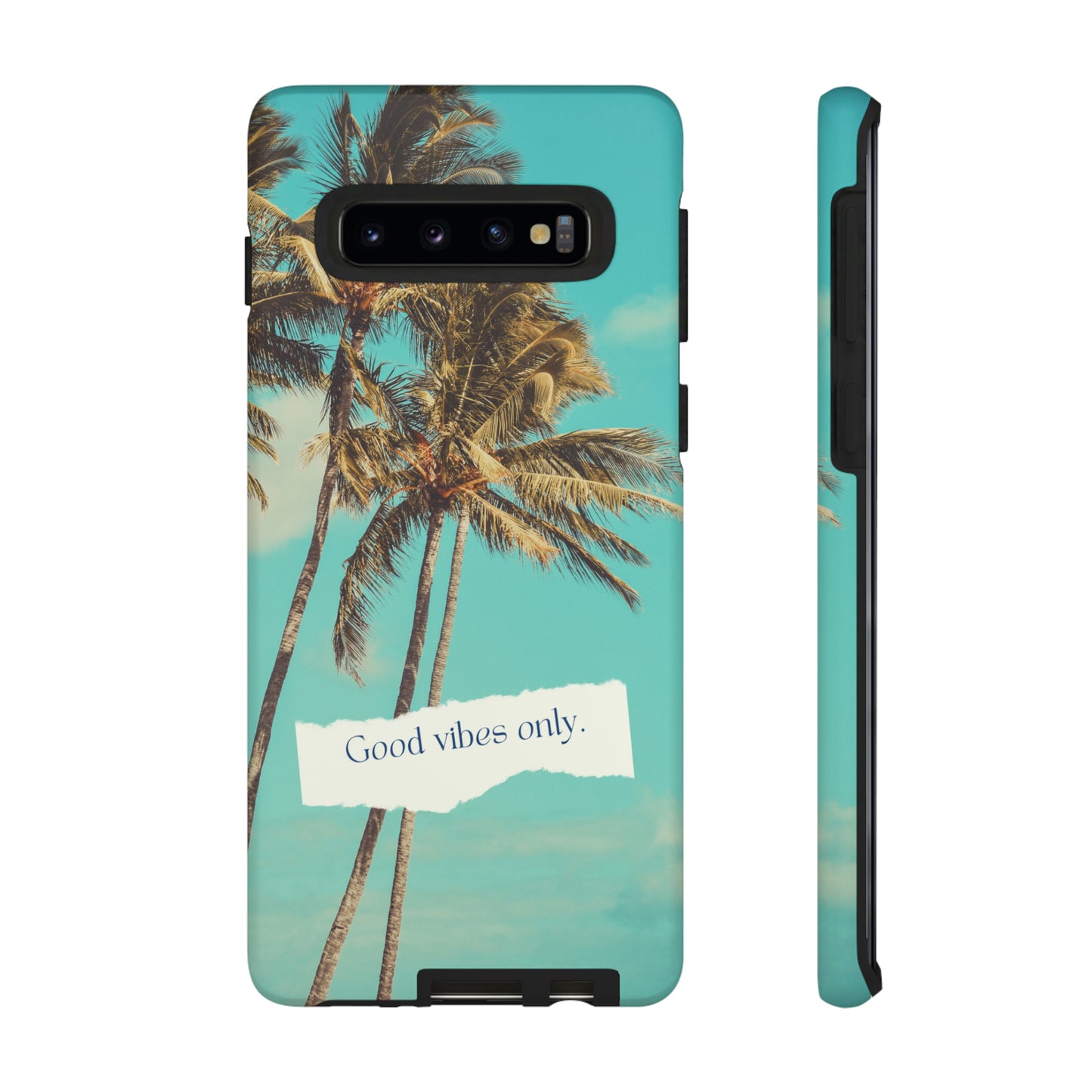 Palm Blue with Turquoise background : 46-Tough Case iPhone series 15 14 13 12 11 X XR XS 8: Google series 7 6 5: Samsung series S23 S22 S21 S20 S10