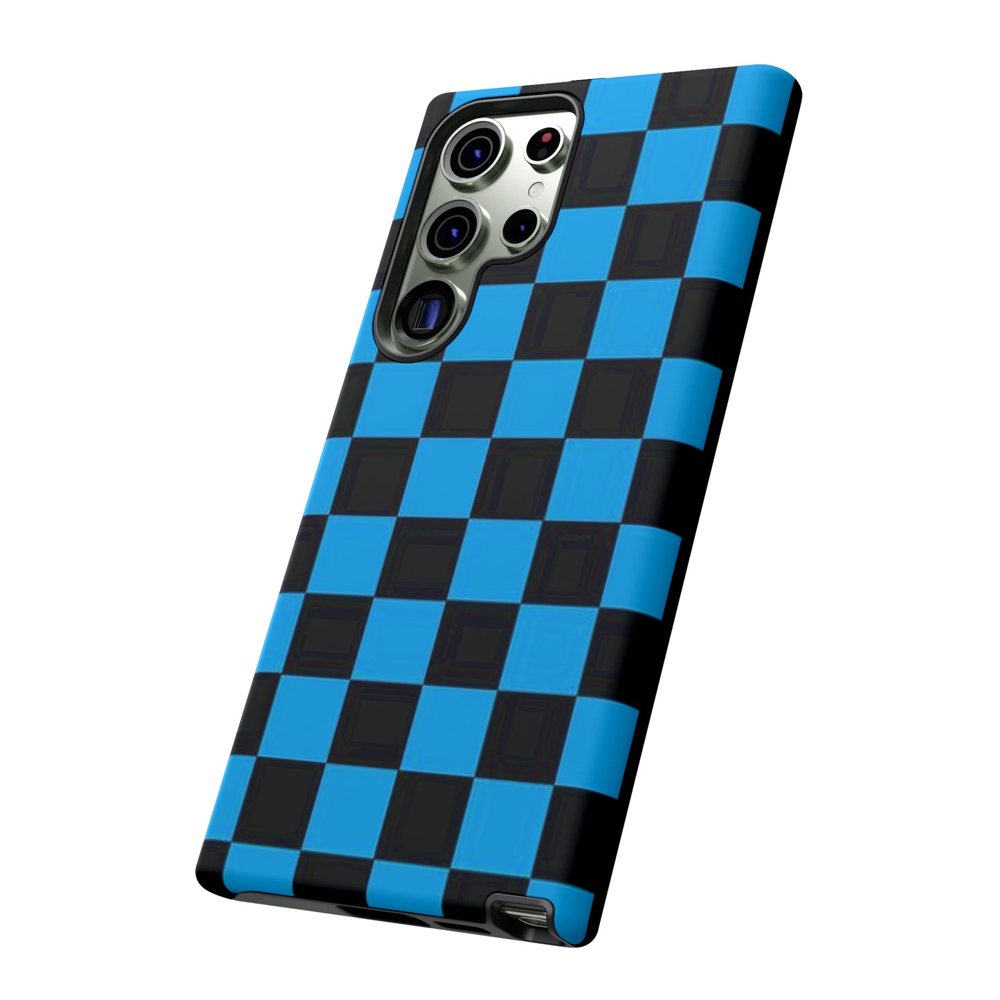 Blue and Black Checkers: 46-Tough Case iPhone series 15 14 13 12 11 X XR XS 8: Google series 7 6 5: Samsung series S23 S22 S21 S20 S10