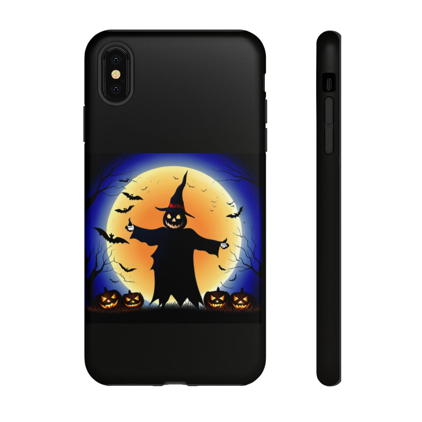 Scary Halloween with Black background: 46-Tough Case iPhone series 15 14 13 12 11 X XR XS 8: Google series 7 6 5: Samsung series S23 S22 S21 S20 S10Tough Cases