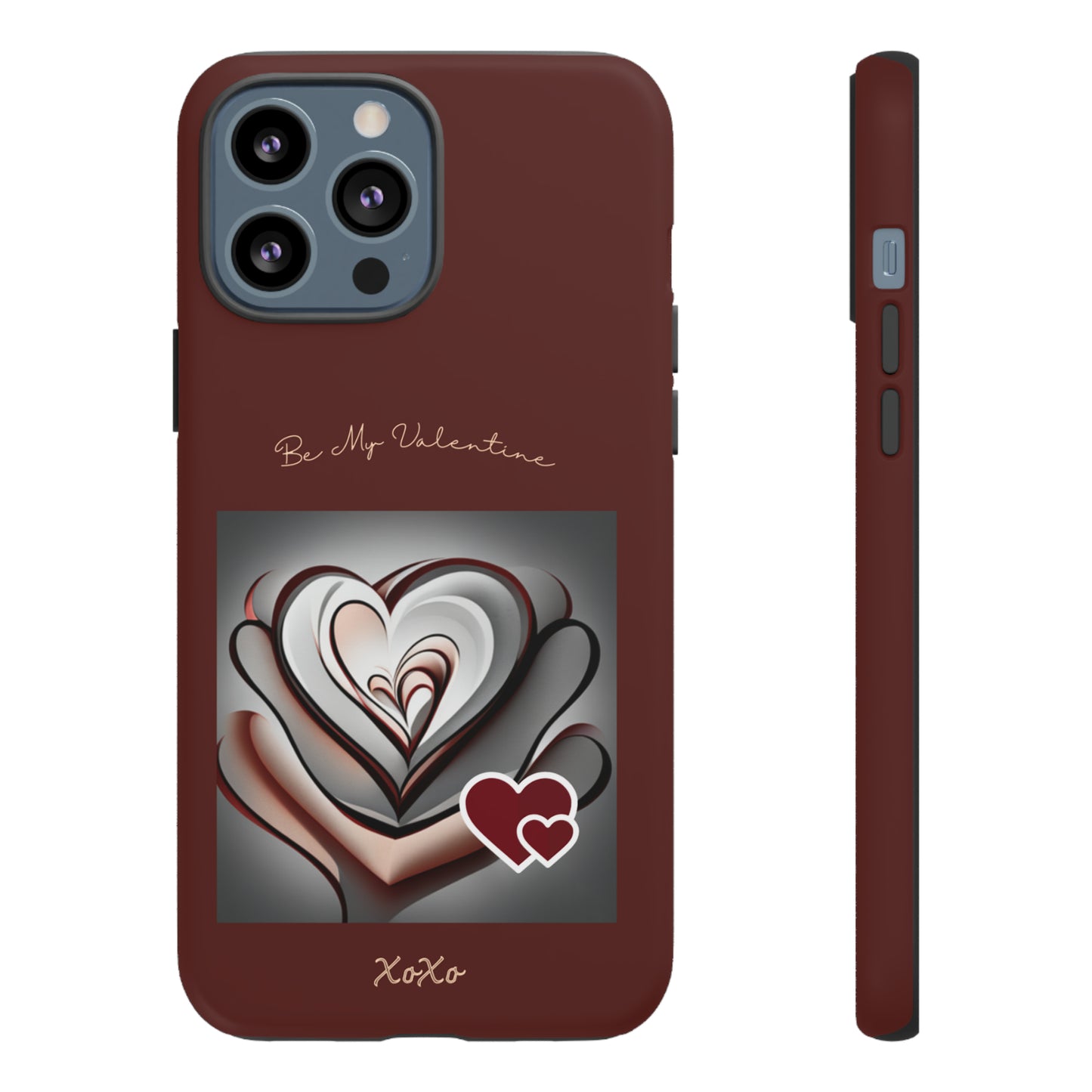 Valentine Triple Heart: 46-Tough Case iPhone series 15 14 13 12 11 X XR XS 8: Google series 7 6 5: Samsung series S23 S22 S21 S20 S10