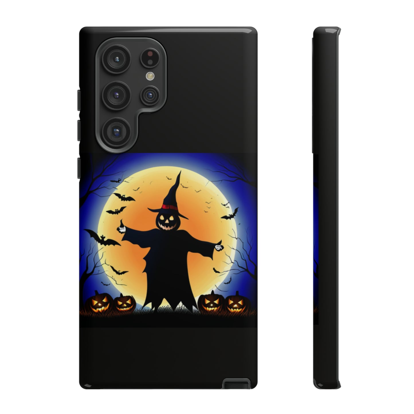 Scary Halloween with Black background: 46-Tough Case iPhone series 15 14 13 12 11 X XR XS 8: Google series 7 6 5: Samsung series S23 S22 S21 S20 S10Tough Cases