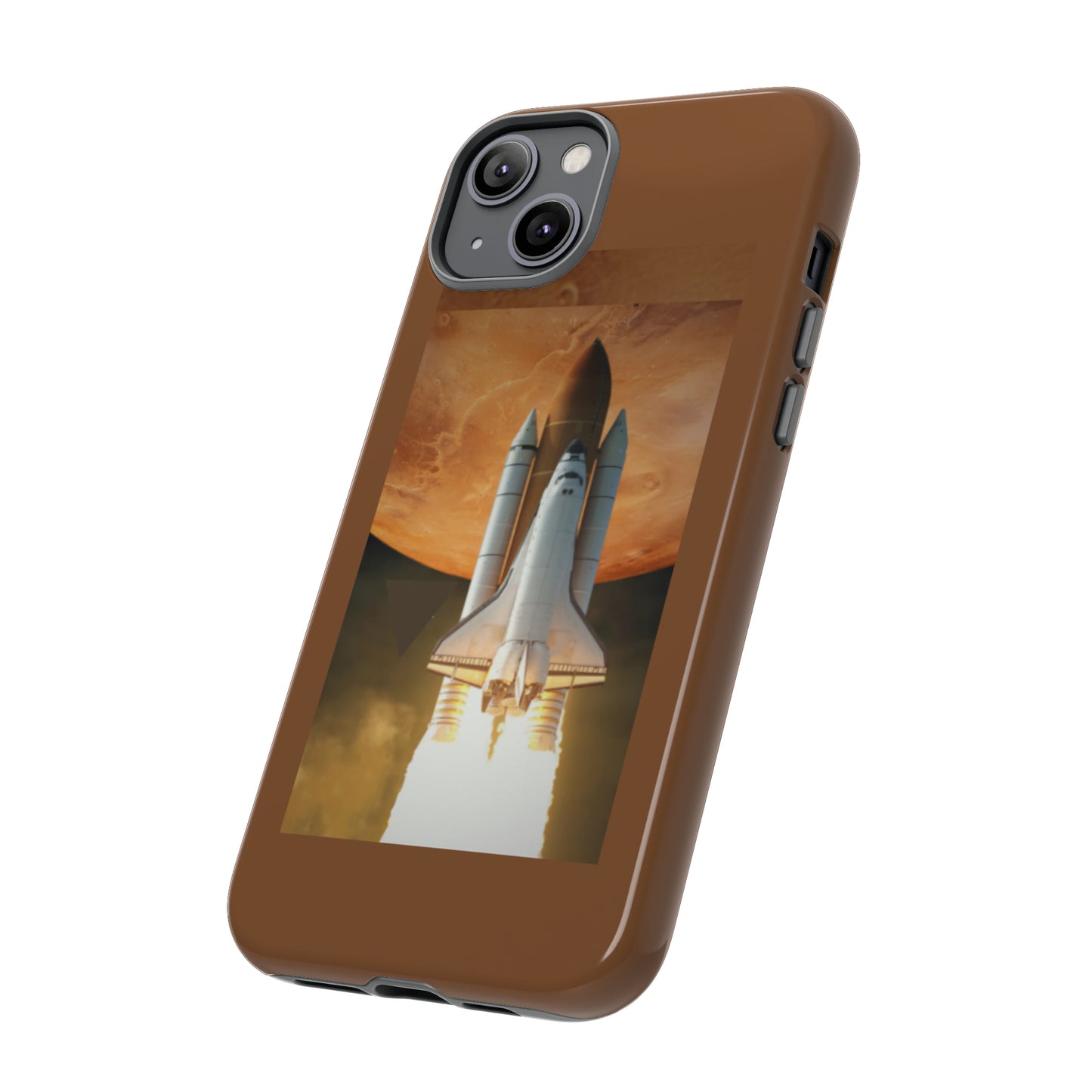 Rocket Man with Light Brown background: 46-Tough Case iPhone series 15 14 13 12 11 X XR XS 8: Google series 7 6 5: Samsung series S23 S22 S21 S20 S10