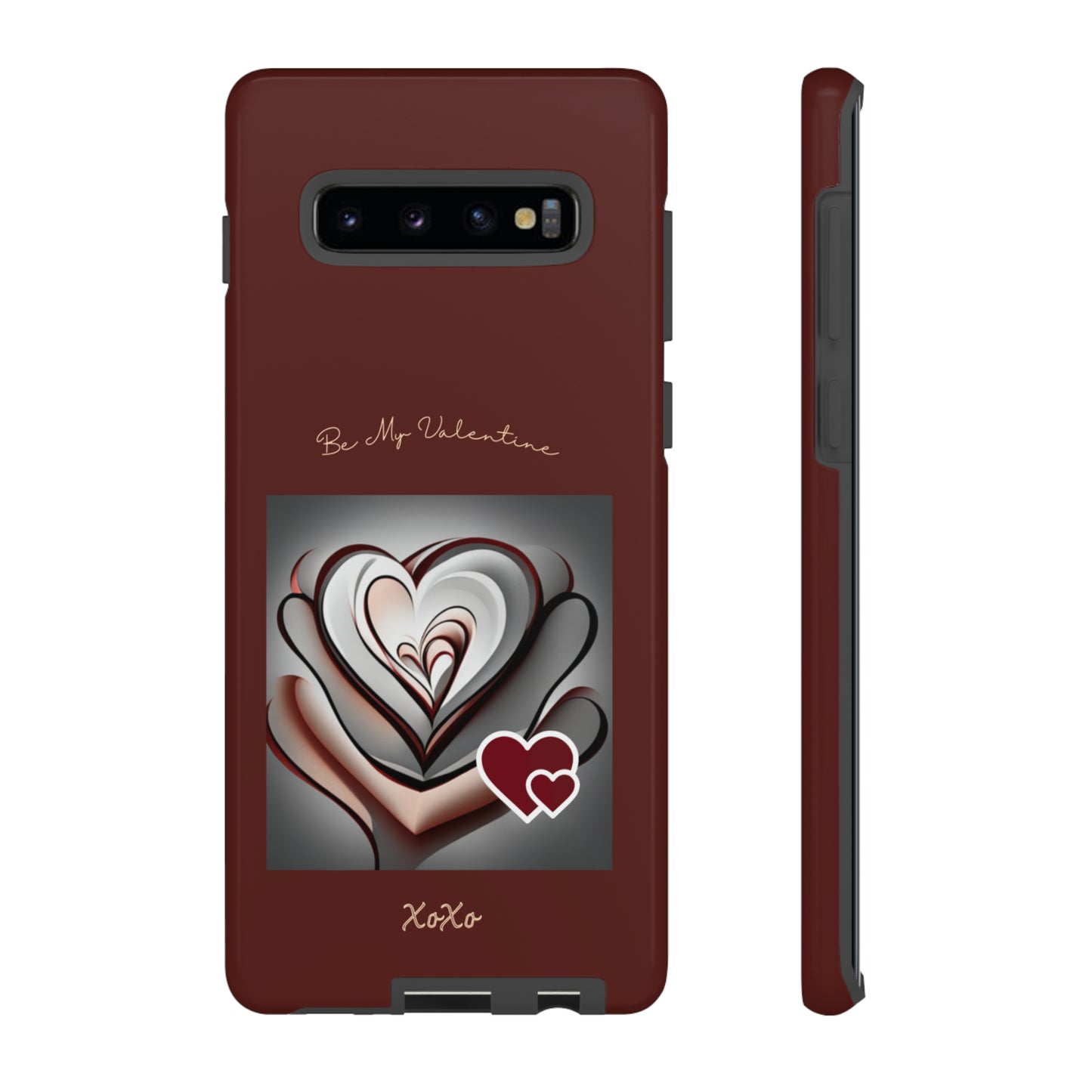 Valentine Triple Heart: 46-Tough Case iPhone series 15 14 13 12 11 X XR XS 8: Google series 7 6 5: Samsung series S23 S22 S21 S20 S10