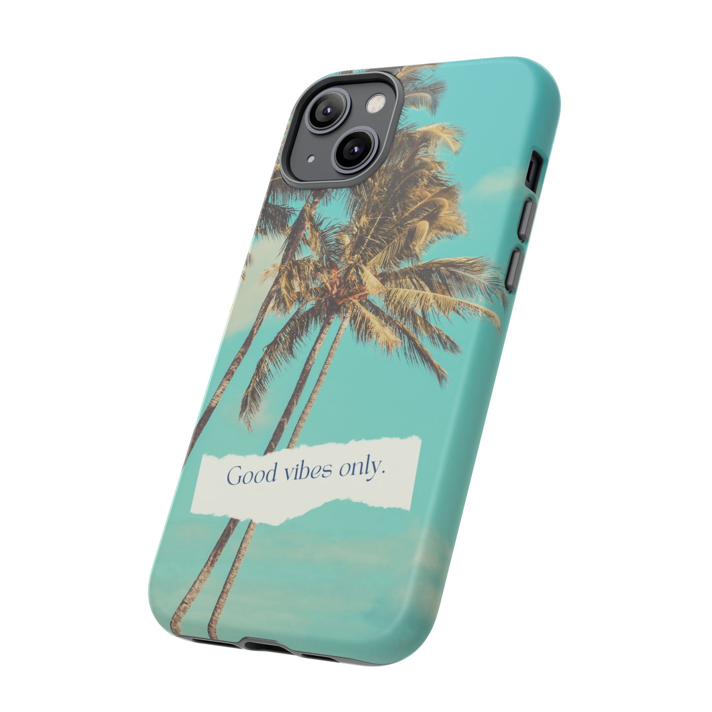 Palm Blue with Turquoise background : 46-Tough Case iPhone series 15 14 13 12 11 X XR XS 8: Google series 7 6 5: Samsung series S23 S22 S21 S20 S10