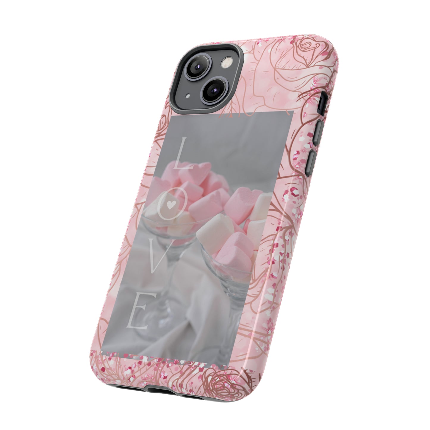 Pink Candy Love: 46-Tough Case iPhone series 15 14 13 12 11 X XR XS 8: Google series 7 6 5: Samsung series S23 S22 S21 S20 S10