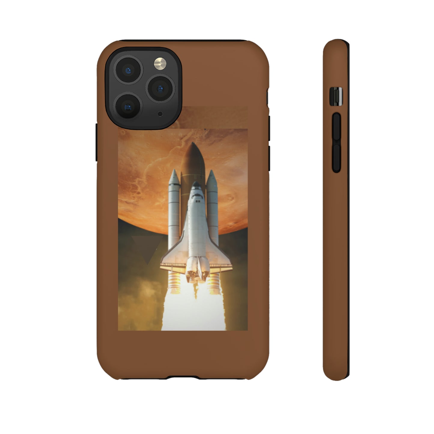 Rocket Man with Light Brown background: 46-Tough Case iPhone series 15 14 13 12 11 X XR XS 8: Google series 7 6 5: Samsung series S23 S22 S21 S20 S10