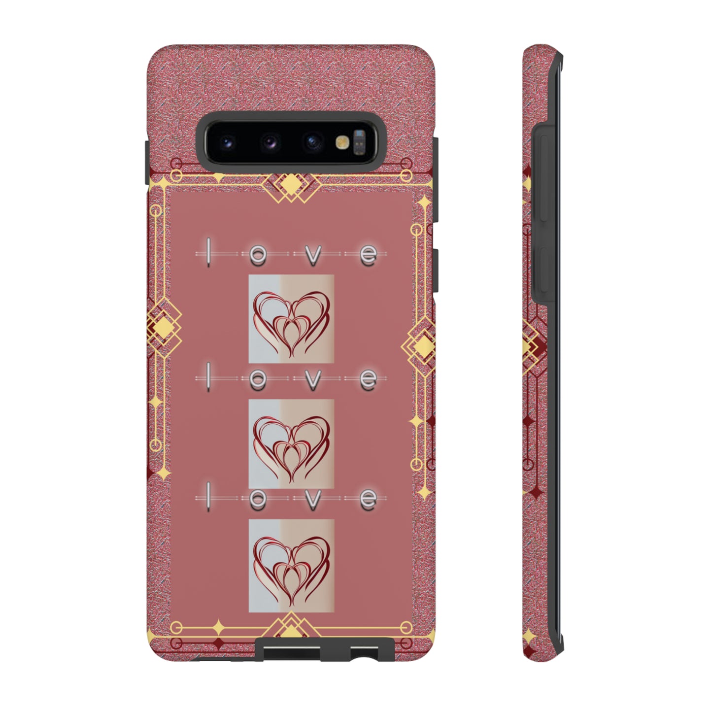 Three Hearts Love: 46-Tough Case iPhone series 15 14 13 12 11 X XR XS 8: Google series 7 6 5: Samsung series S23 S22 S21 S20 S10