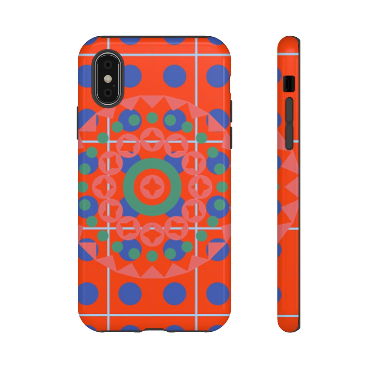 Orange Crush Camouflage with Black background: 46-Tough Case iPhone series 15 14 13 12 11 X XR XS 8: Google series 7 6 5: Samsung series S23 S22 S21 S20 S10