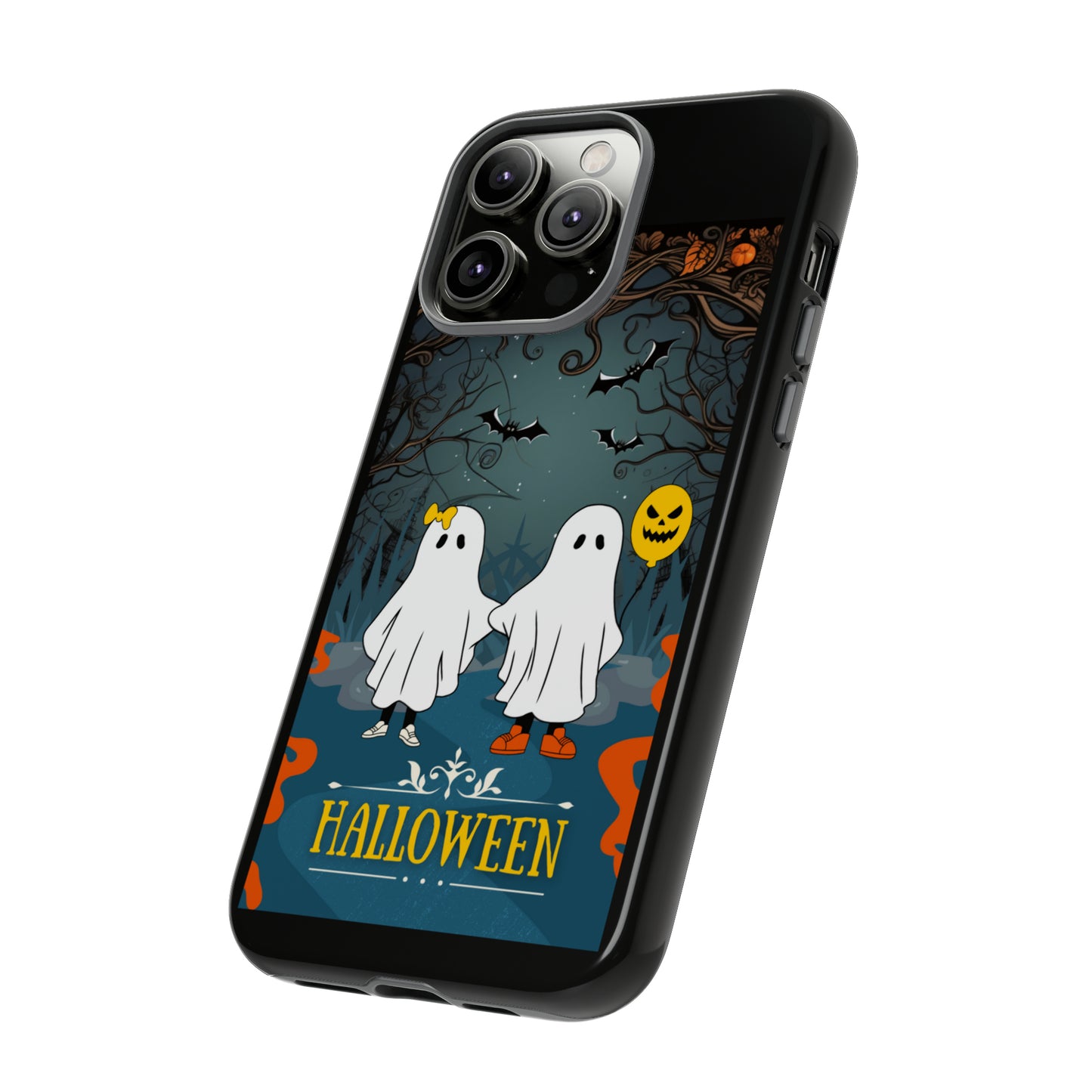 Ghosty with Black background: 46-Tough Case iPhone series 15 14 13 12 11 X XR XS 8: Google series 7 6 5: Samsung series S23 S22 S21 S20 S10