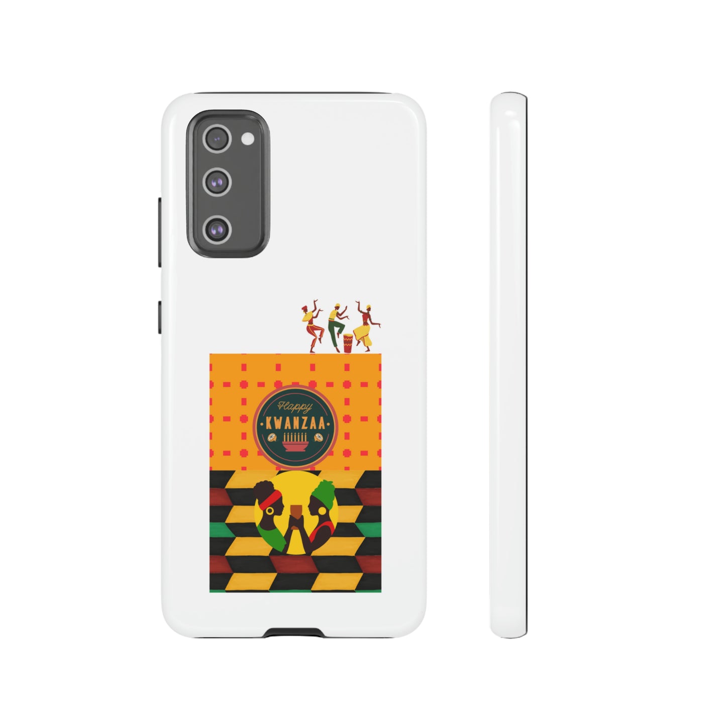 HAPPY KWANZA: 46-Tough Case iPhone series 15 14 13 12 11 X XR XS 8: Google series 7 6 5: Samsung series S23 S22 S21 S20 S10