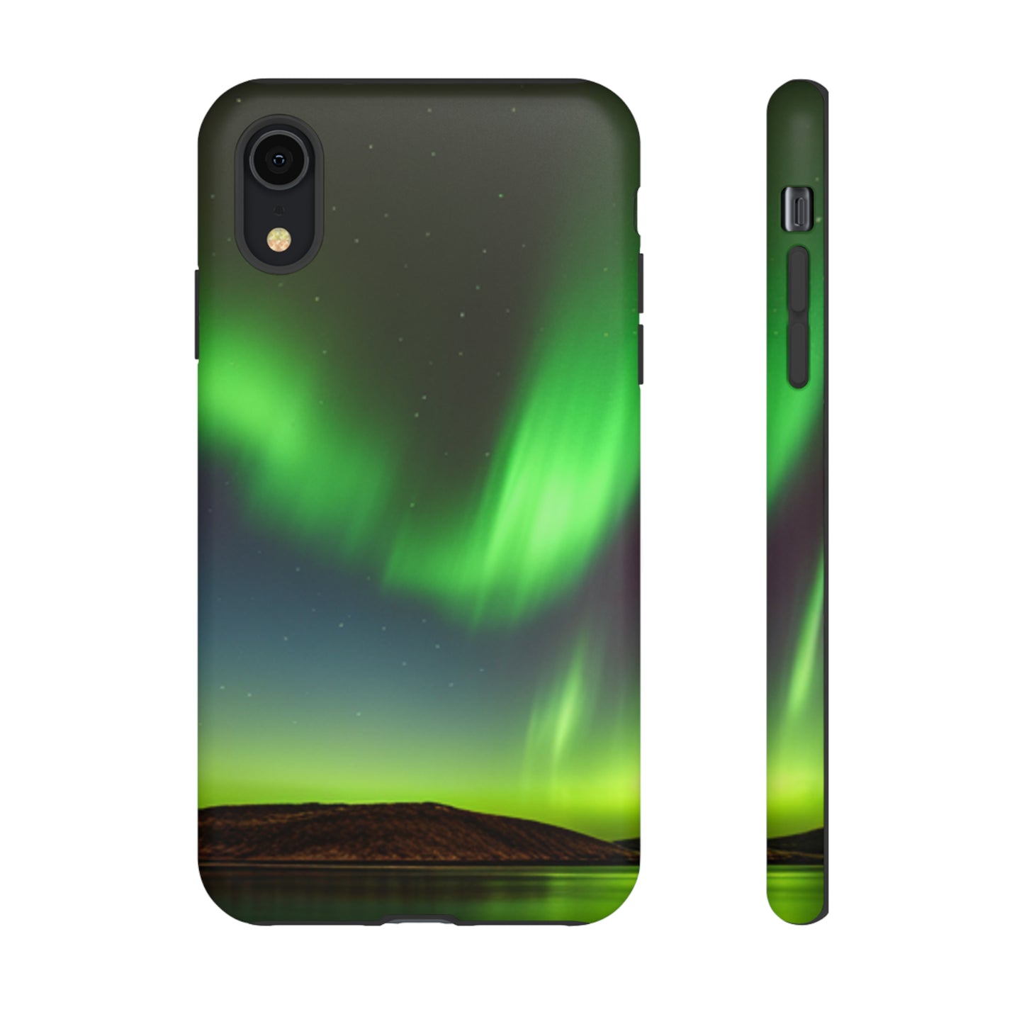 Northern Lights with a black background: 46-Tough Case iPhone series 15 14 13 12 11 X XR XS 8: Google series 7 6 5: Samsung series S23 S22 S21 S20 S10